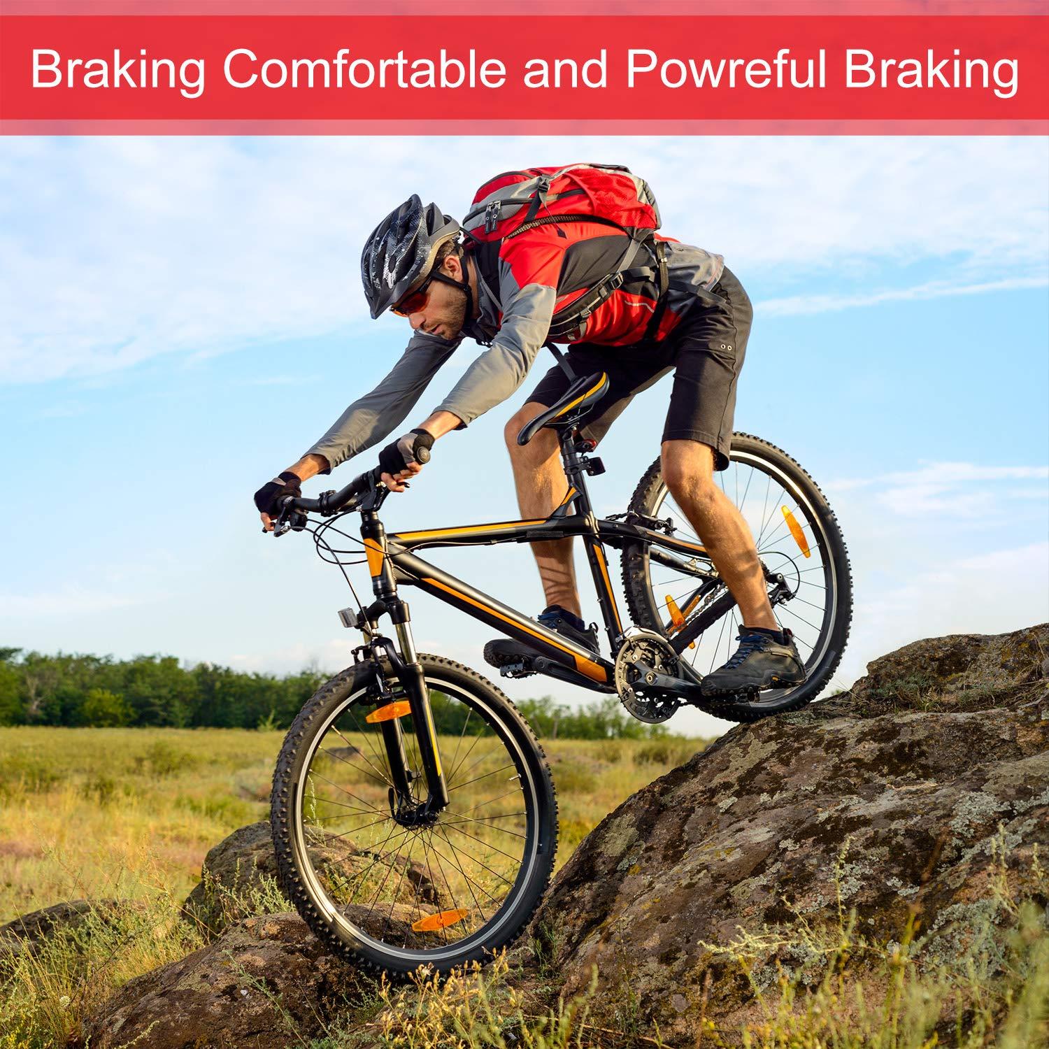 Zonon Zonon 4 Pairs Bike Brake Pads Compatible with Trp Tektro Shimano Deore Br-m575 M525 M515 T615 T675 M505 M495 M486 M485 M475 M465 M447 M446 M445 M416 M415 M395(Semi Metallic Pads)