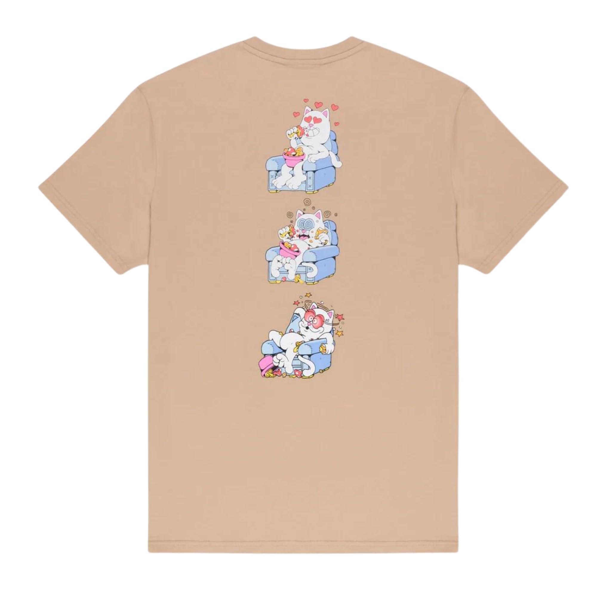 RIPNDIP RIPNDIP Afternoon Snack Tee (Large, Almond)