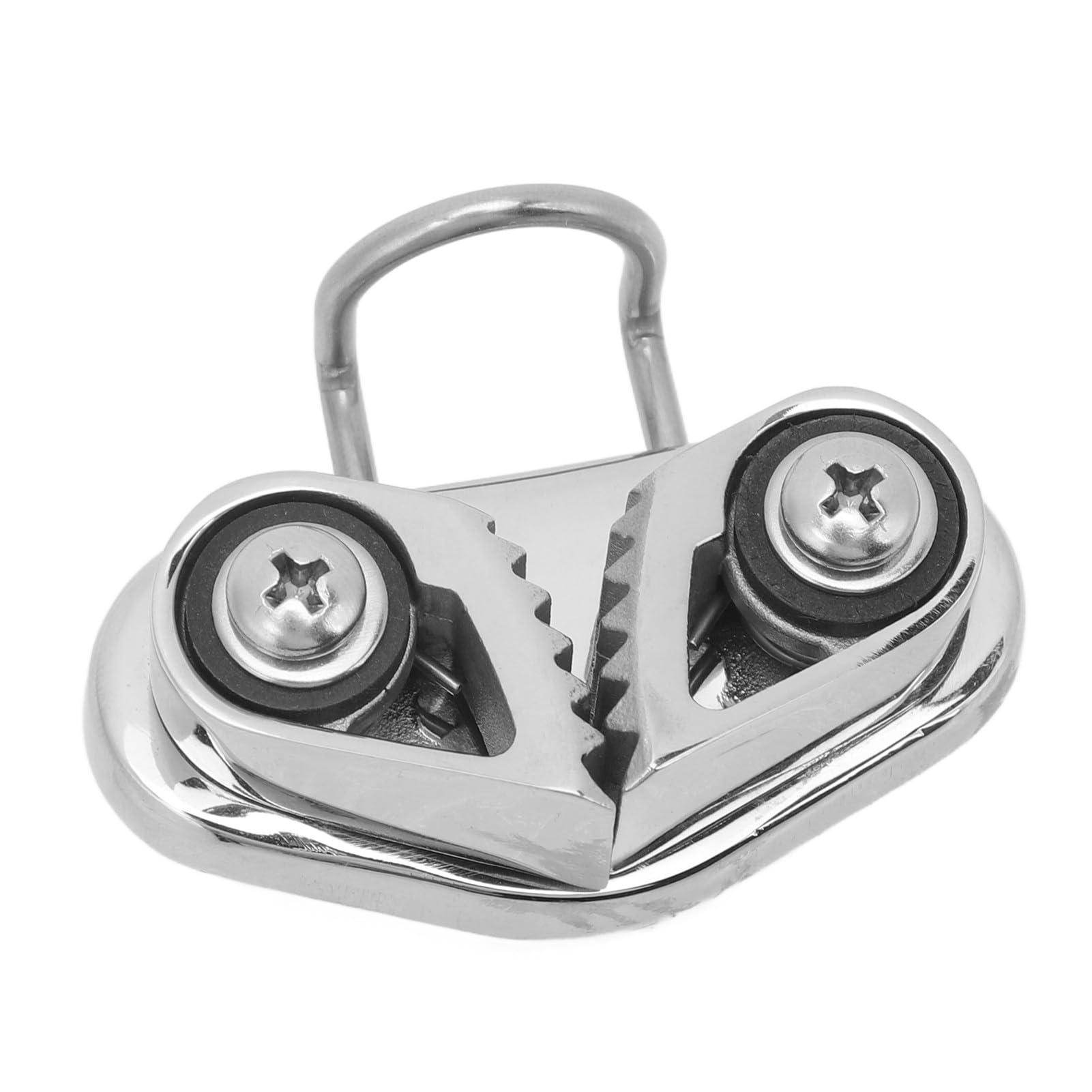 Leapiture Leapiture Marine Cam Cleat Anchor Rope Cleat Anchor Rope Cleats Sailing Cleat 316 Stainless Steel for 3 to 12mm Rope
