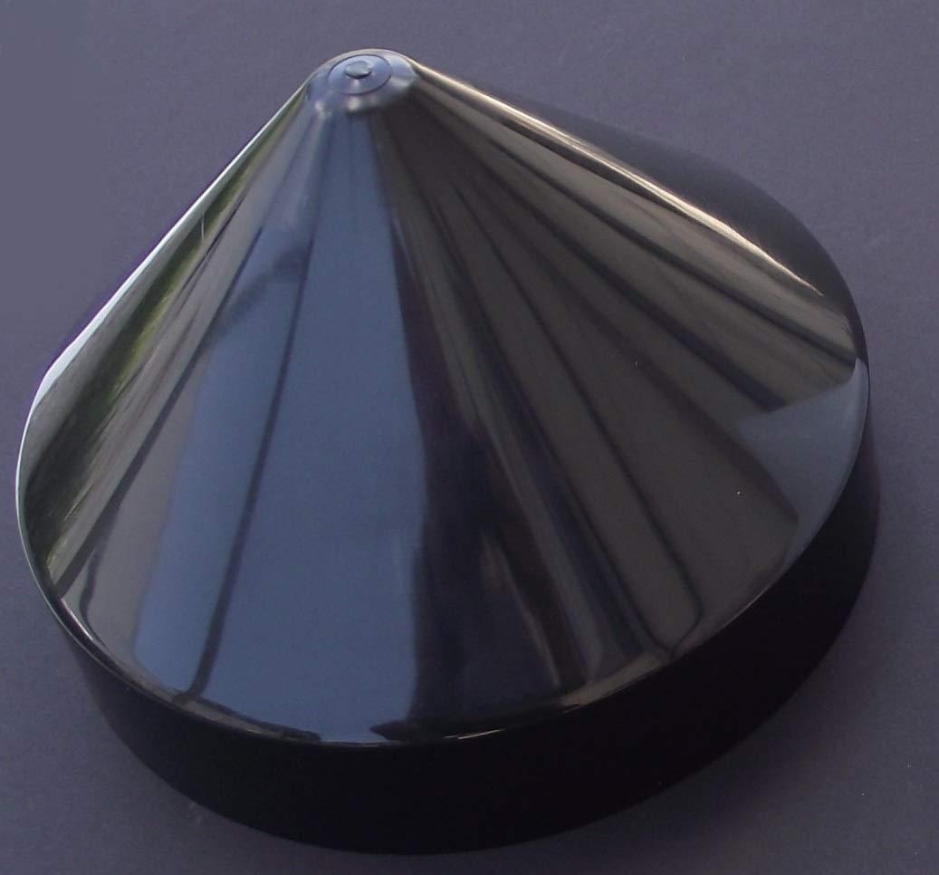 JSP Manufacturing Cone Style Pylon Cap for Marine Dock (Black, 9 inch)