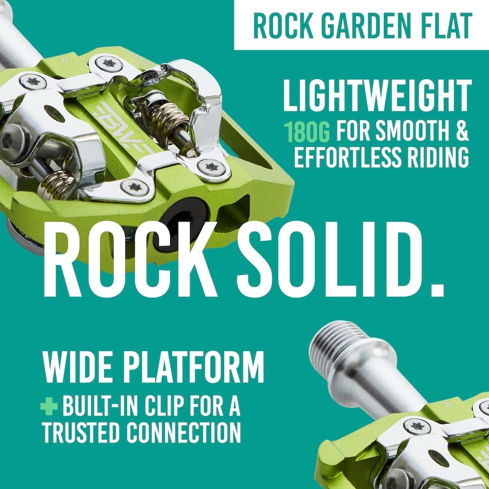 BW USA BW USA Rock Garden Flat Pedal - SPD Compatible Clipless MTB Bike Pedals - Orange