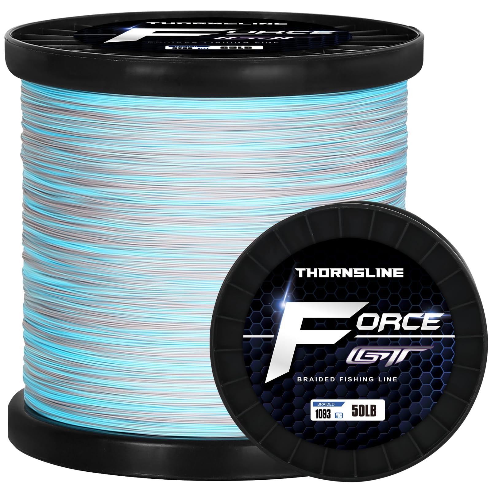 ThornsLine ThonrsLine Force Braided Fishing Line - Incredible Abrasion Resistant Braided Lines for Saltwater or Freshwater - Camo Design Braid for Extra Visibility