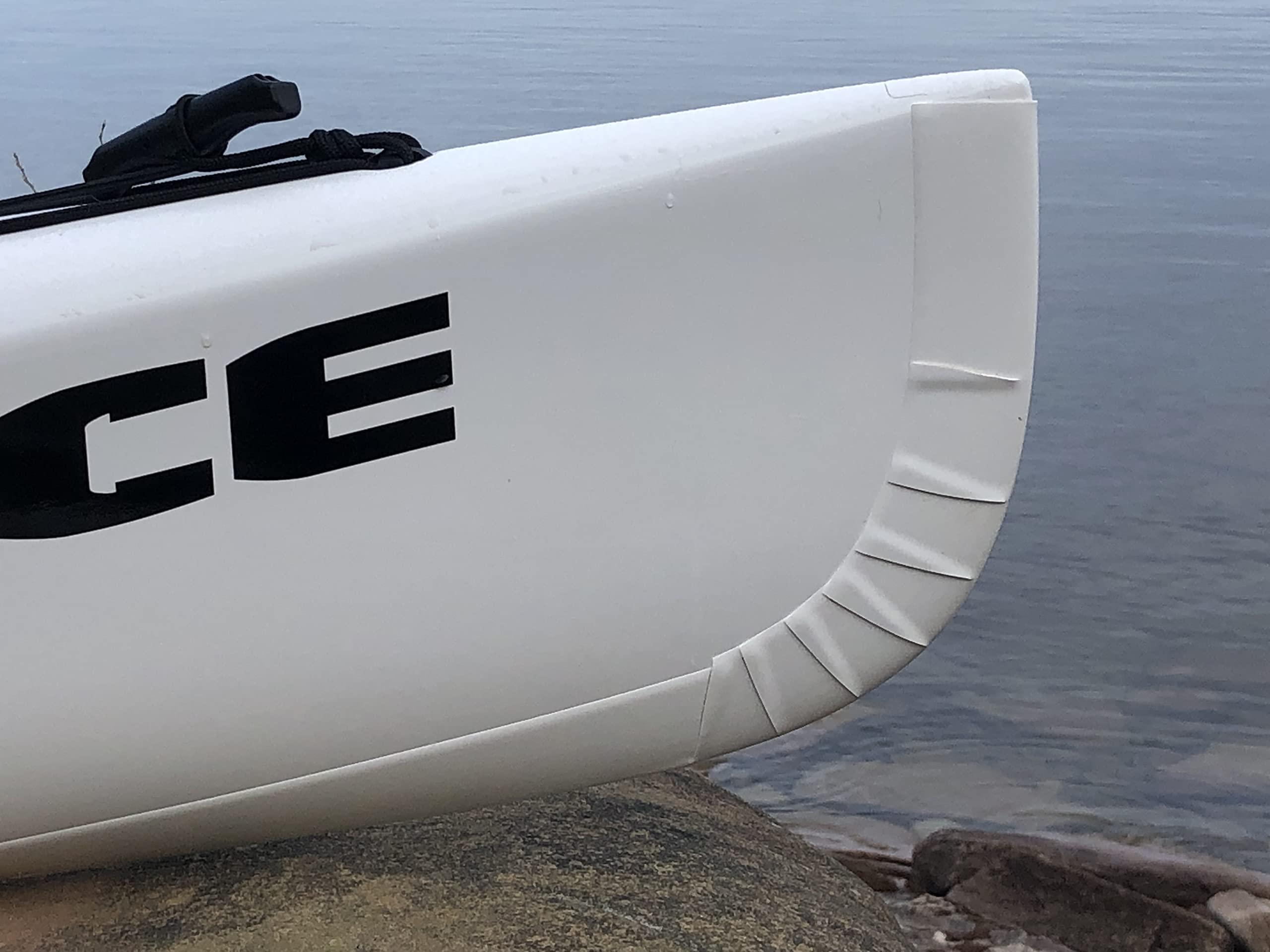 PereGuard uard Kayak Keel Guard 4\" Width White (10 feet) Kayak Canoe Protective Guard Abrasion Resistance