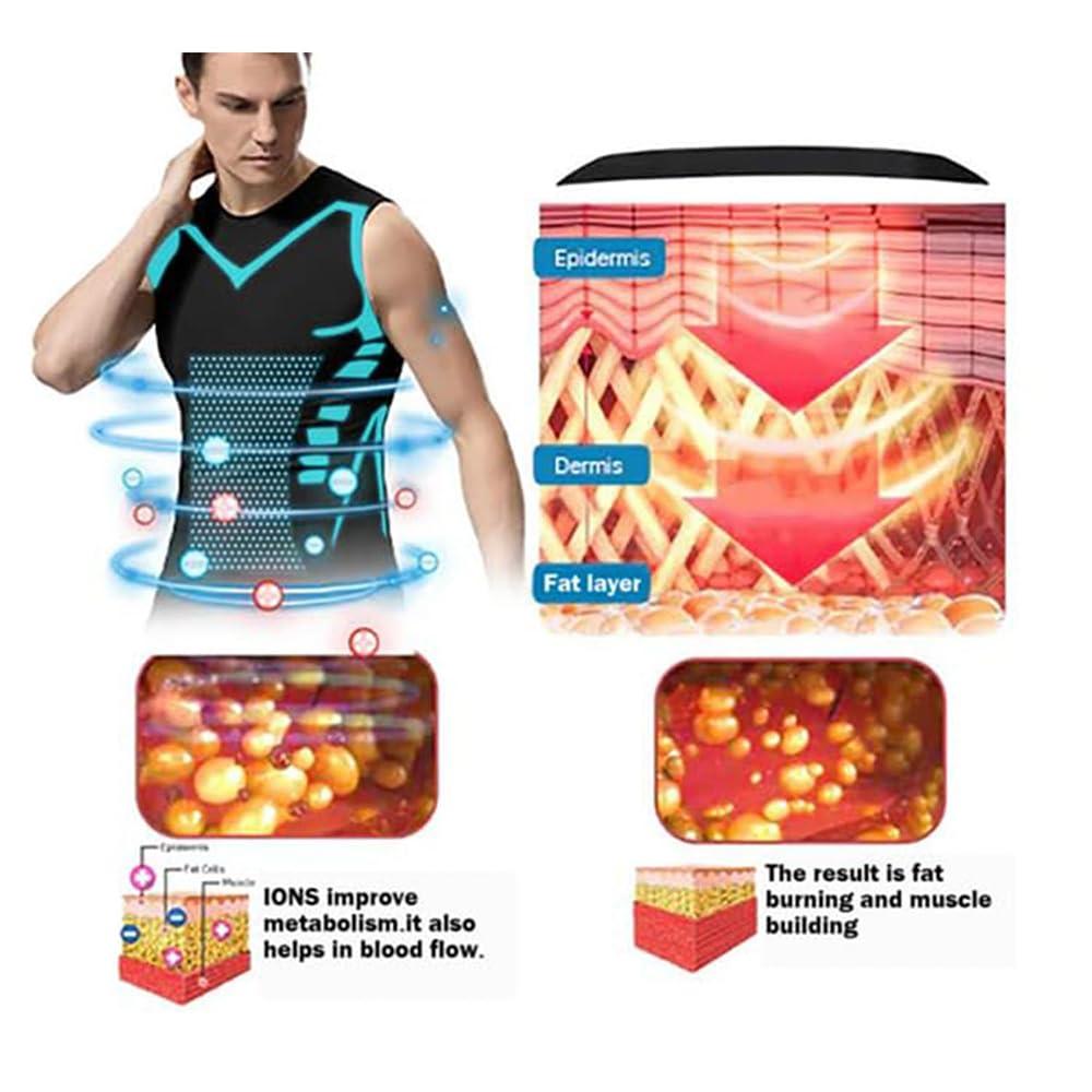 Generic Generic 2024 New Version Ionic Shaping Vest, Landscape Shaping Shirt,Version Ionic Shaping Sleeveless Shirt (Black,M), Medium