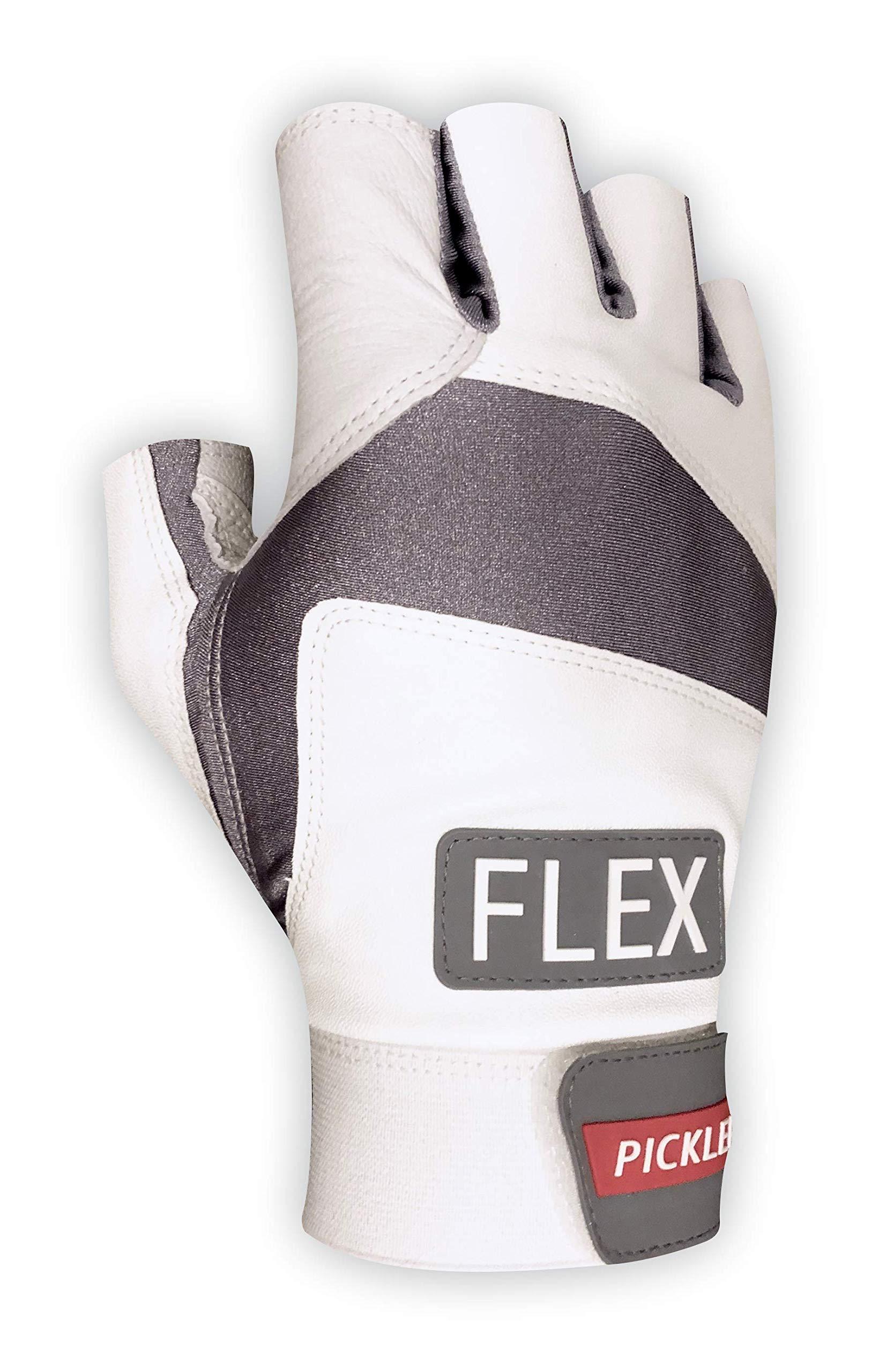 Quality Sports Quality Sports Flex Pickleball Glove Ultimate Performance Leather Palm Breathable Glove Right or Left Hand (X-Small, Left)