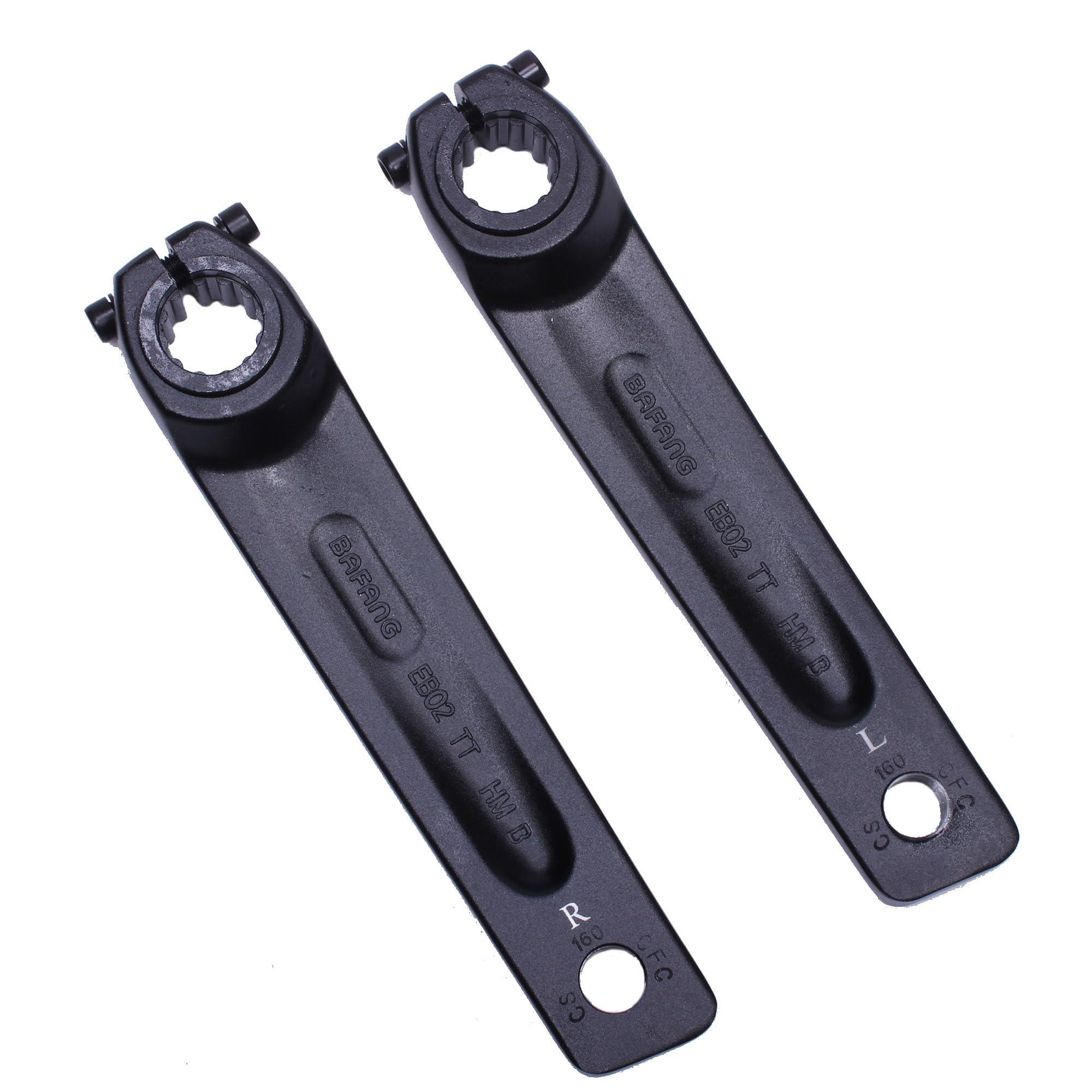 PROWHEEL PROWHEEL Ebike BFG Crank Arm,152MM/160MM/165MM/170MM Forged Alloy 6061 T6 Electric Bicycle Crank Arm for BAFANG M800 M600 M510 M500 M420,Electric Bike,Motor Mid Mounted Motor