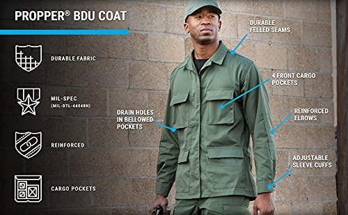 Propper Propper Men's F545412-Men's BDU Coat, Woodland, Large Regular