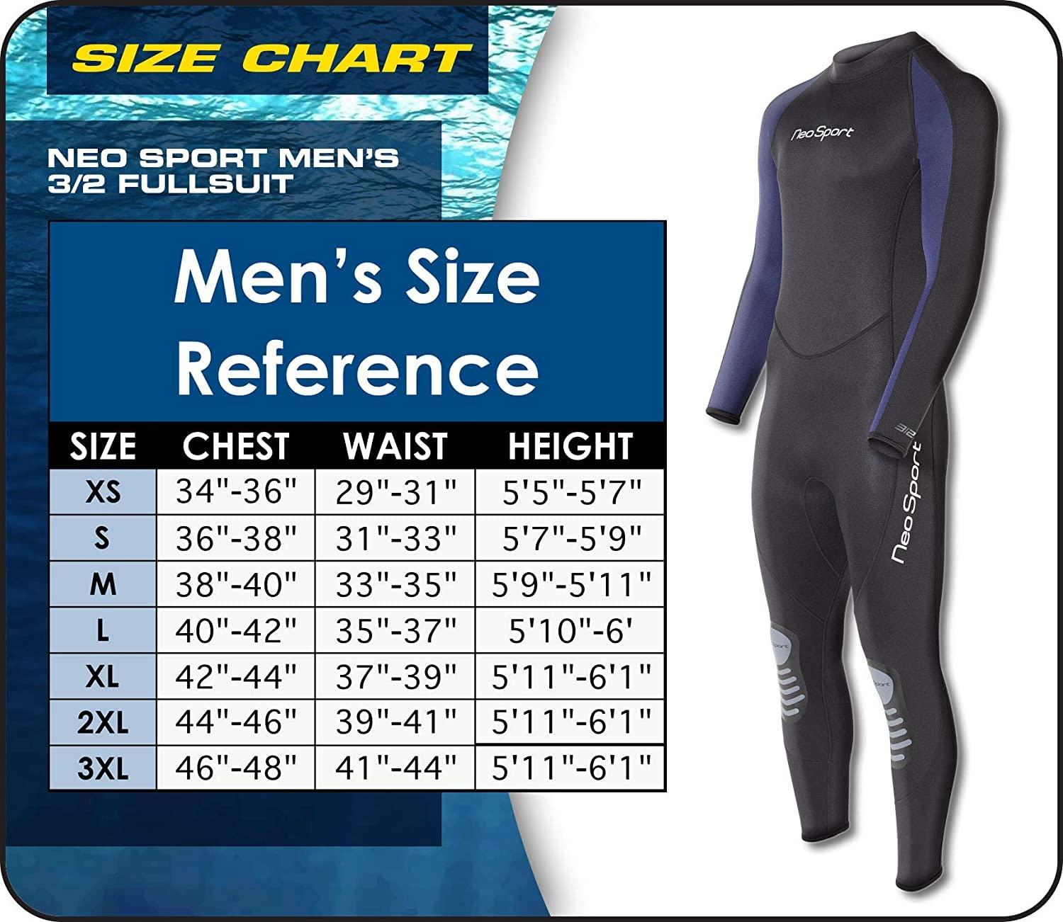Neo-Sport NeoSport Wetsuits Mens Premium Neoprene Full Suit