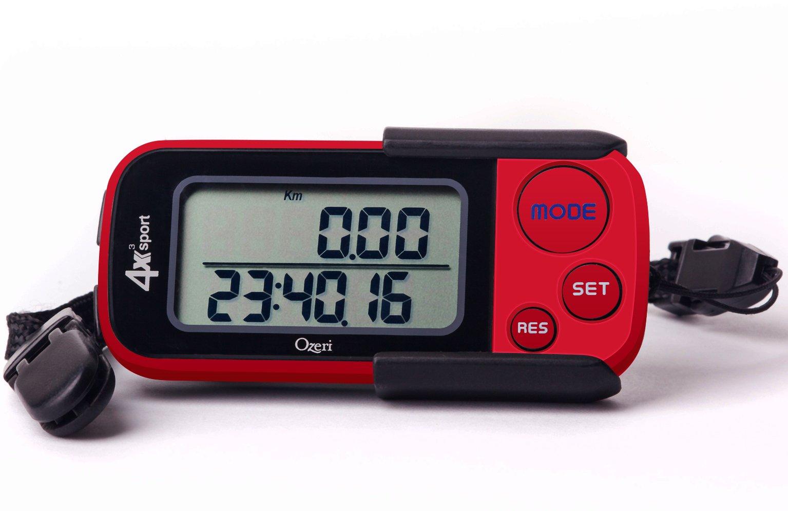 Ozeri Ozeri 4x3sport Tri-Mode Activity Tracker (Walk, Run, & Stair Climb), with Multi-Axis Detection & 30 Day Memory