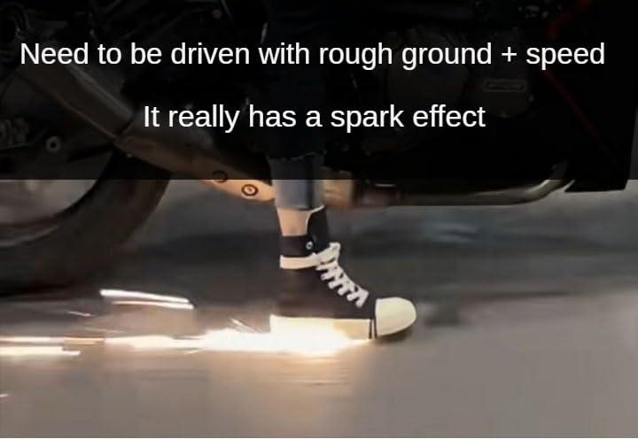 YYZGGLING YYZGGLING Outdoor Flint Skateboarding Bicycle Footbrake Spark Grinding Ground Motorcycle Sole Shoe Cover Skateboard Flint Set (1)
