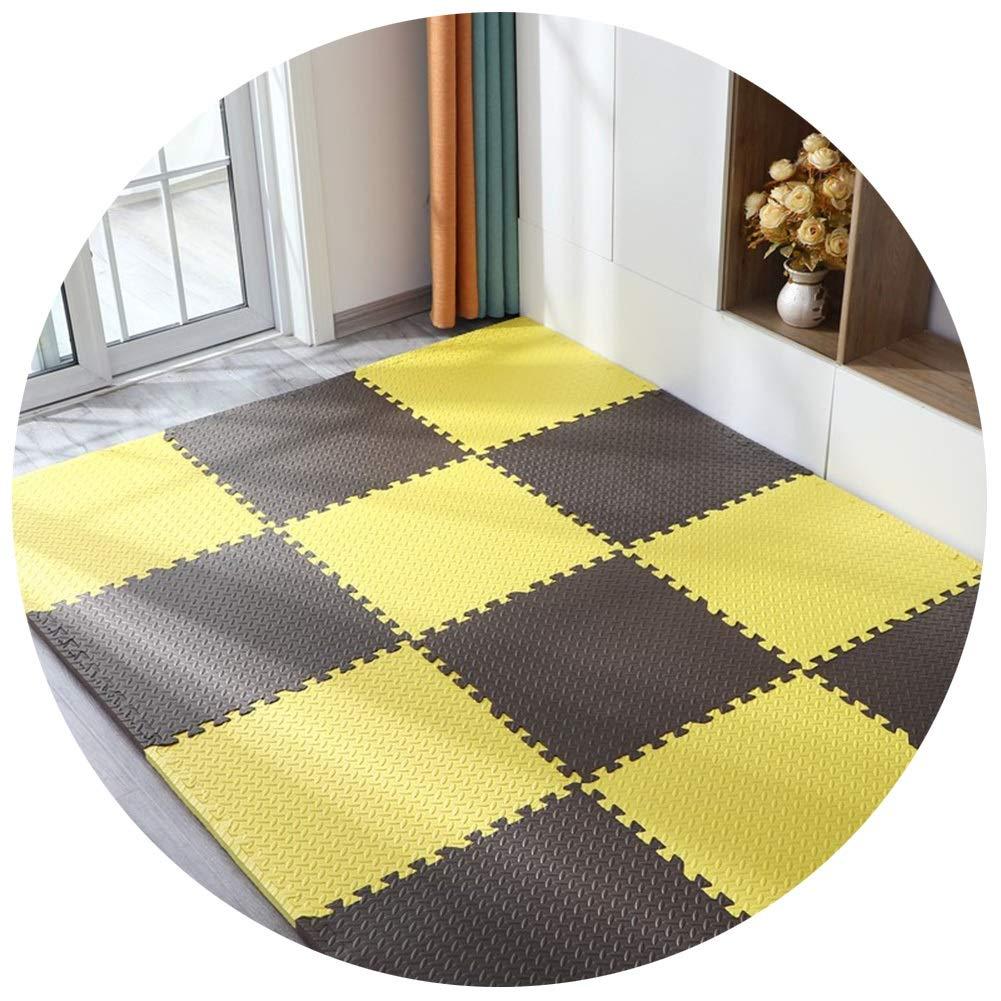 ALGFree-Foam Floor Tiles ALGFree Foam Puzzle Mat Interlocking Foam Floor Mats Odorless Cuttable Splice Kindergarten Nursery, 4 Colors, 3 Sizes (Color : D, Size : 30x30x2.5cm 16pcs)