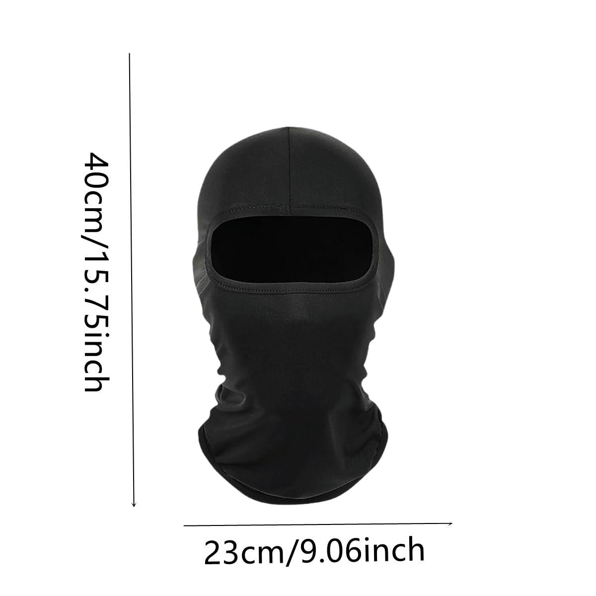 Ligart Black Red Balaclava Ski Mask Head Mask Full Face Mask Windproof Sun UV Protection Hood for Women Men