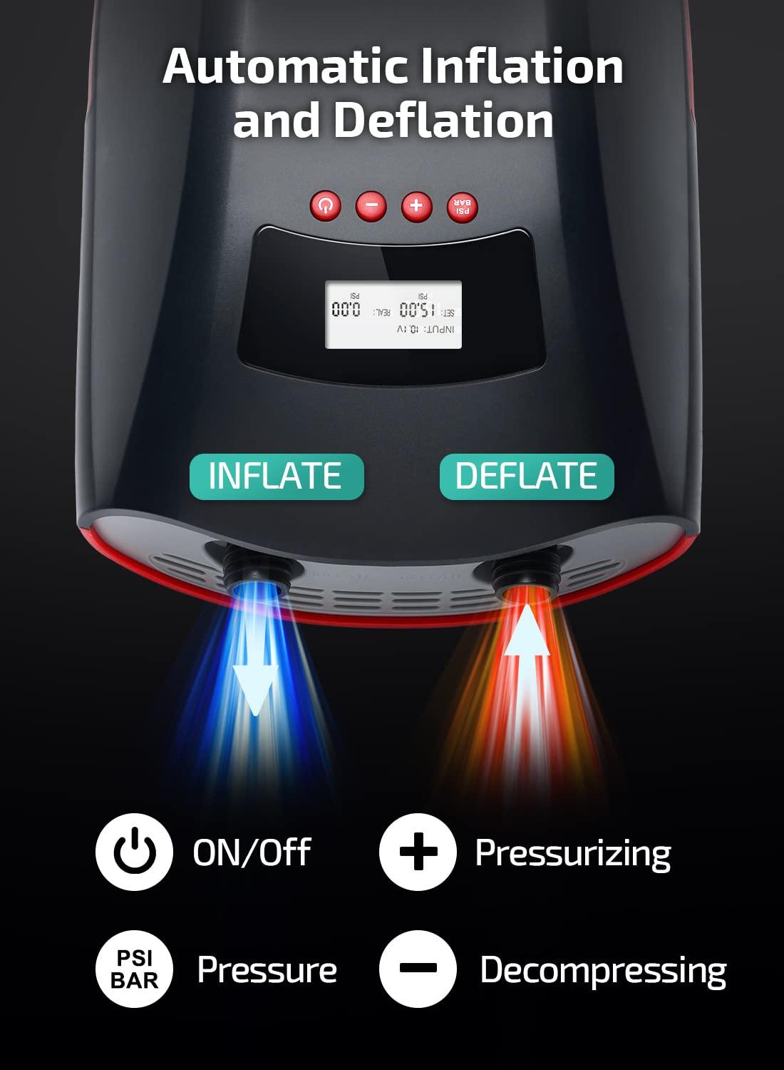 Swonder Swonder Seawolf Paddle Board Pump, 2023 Most Efficient 20 PSI SUP Electric Air Pump w/Dual Cylinder, Dual Stage & Active Cooling System, Supports 4 SUPs in a Row, 3 Colors Option