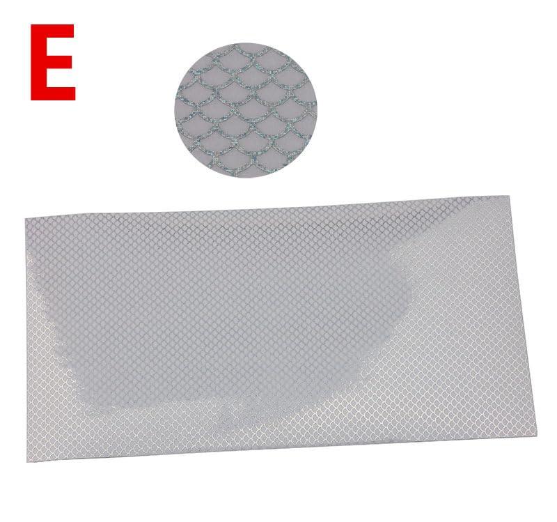 KTGCOZS KTGCOZS Pack of 6 10 * 21cm Holographic Film Flash Fish Skin Jig Sticker Lure Sticker 6 Colors