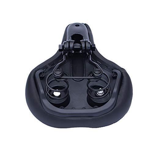LIOOBO LIOOBO High-Elastic Bicycle Saddle Shock Absorption Cushion Comfortable Bicycle Seat for Man Woman Male (Black Green)