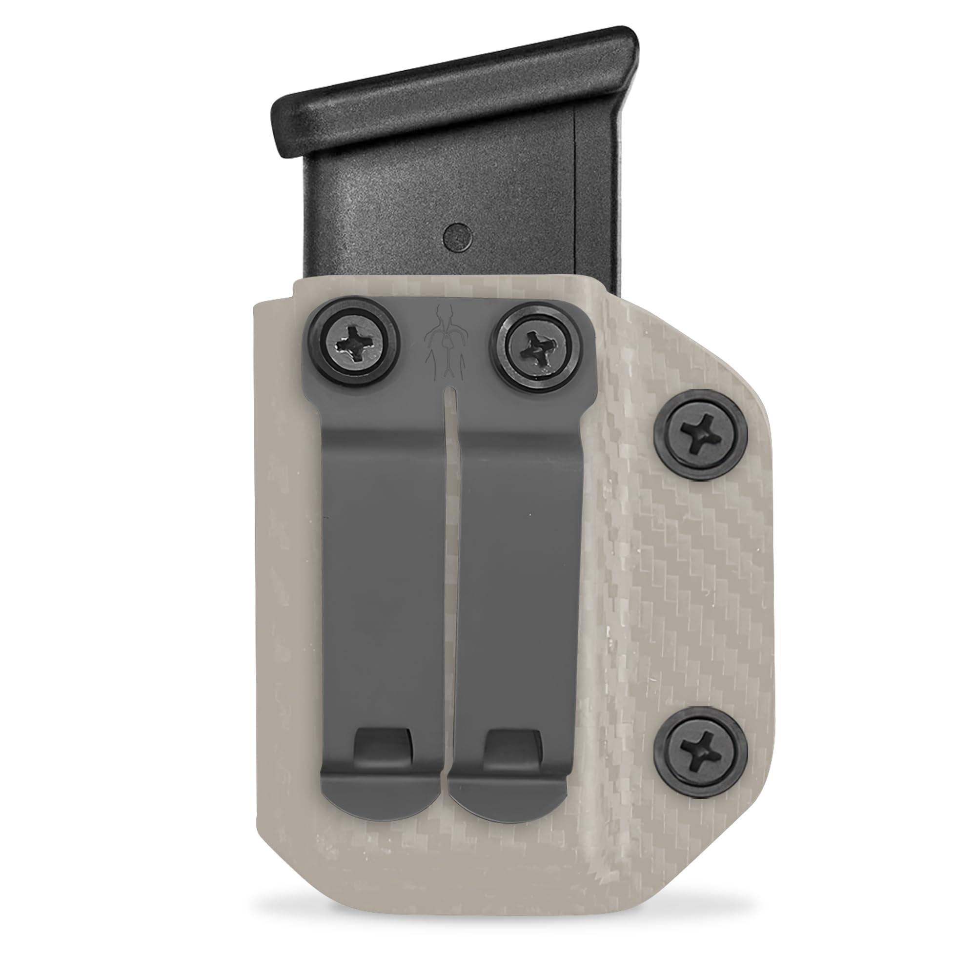 HolsterBuilder HolsterBuilder Ambidextrous IWB/OWB Carbon Fiber Magazine Holster - Convenient Concealment Holster with Mag Pouch - Accessory for Men & Women - Sig P320