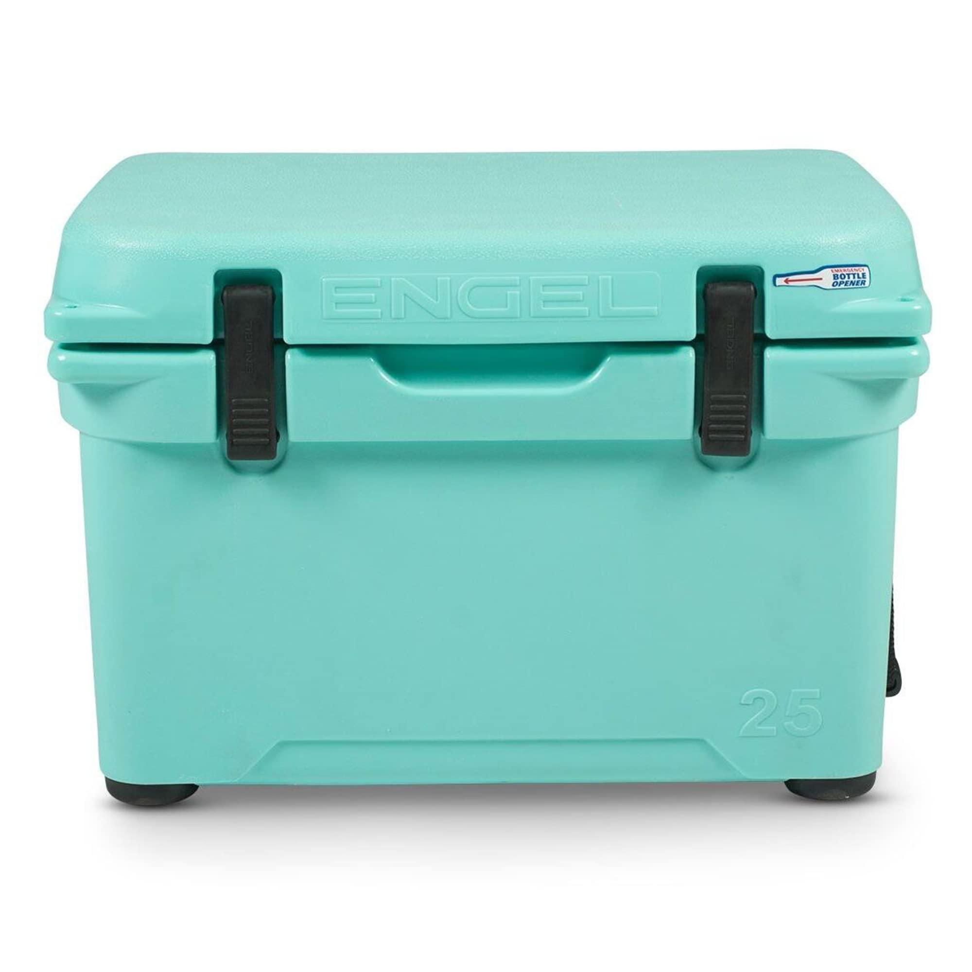 ENGEL Engel Coolers ENG25 Cooler | 18 Can High Performance Durable Seamless Rotationally Molded Ice Box for Camping, Hunting, and Fishing - Seafoam