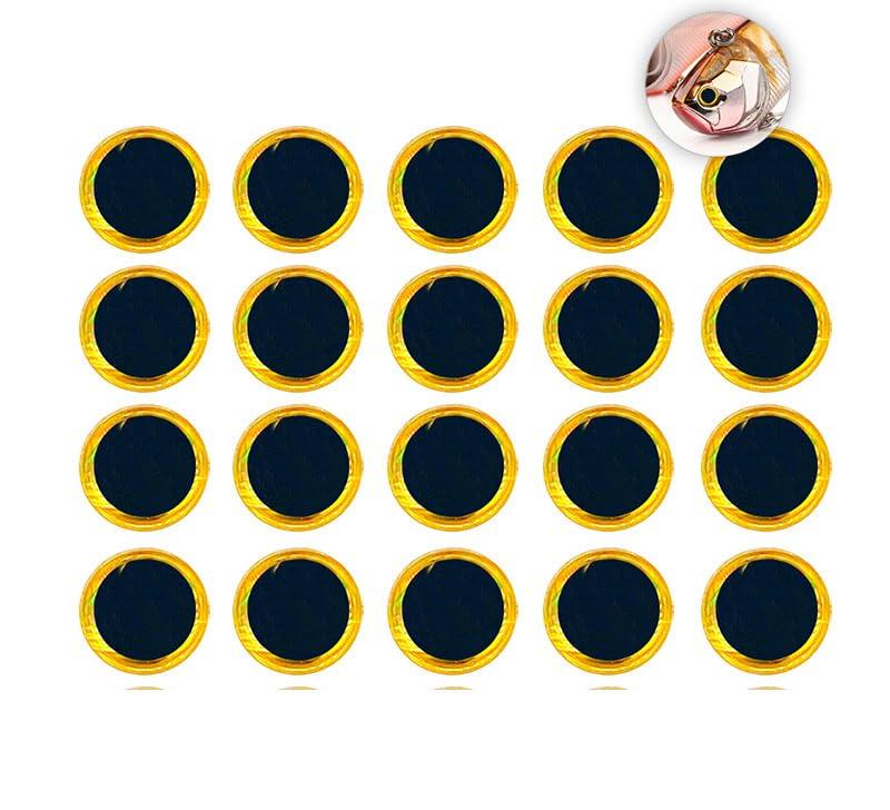 KTGCOZS KTGCOZS Pack of 120 Fishing Lure 3D Eyes Holographic Eye Fly Tying Jigs Crafts Doll 6mm