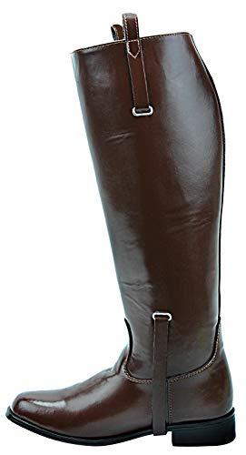 Hispar Hispar Mens Man Dignity Dress Dressage Horse Riding Boots Stylish Fashion Equestrian Pull On - Bown 7.5 Wide Calf