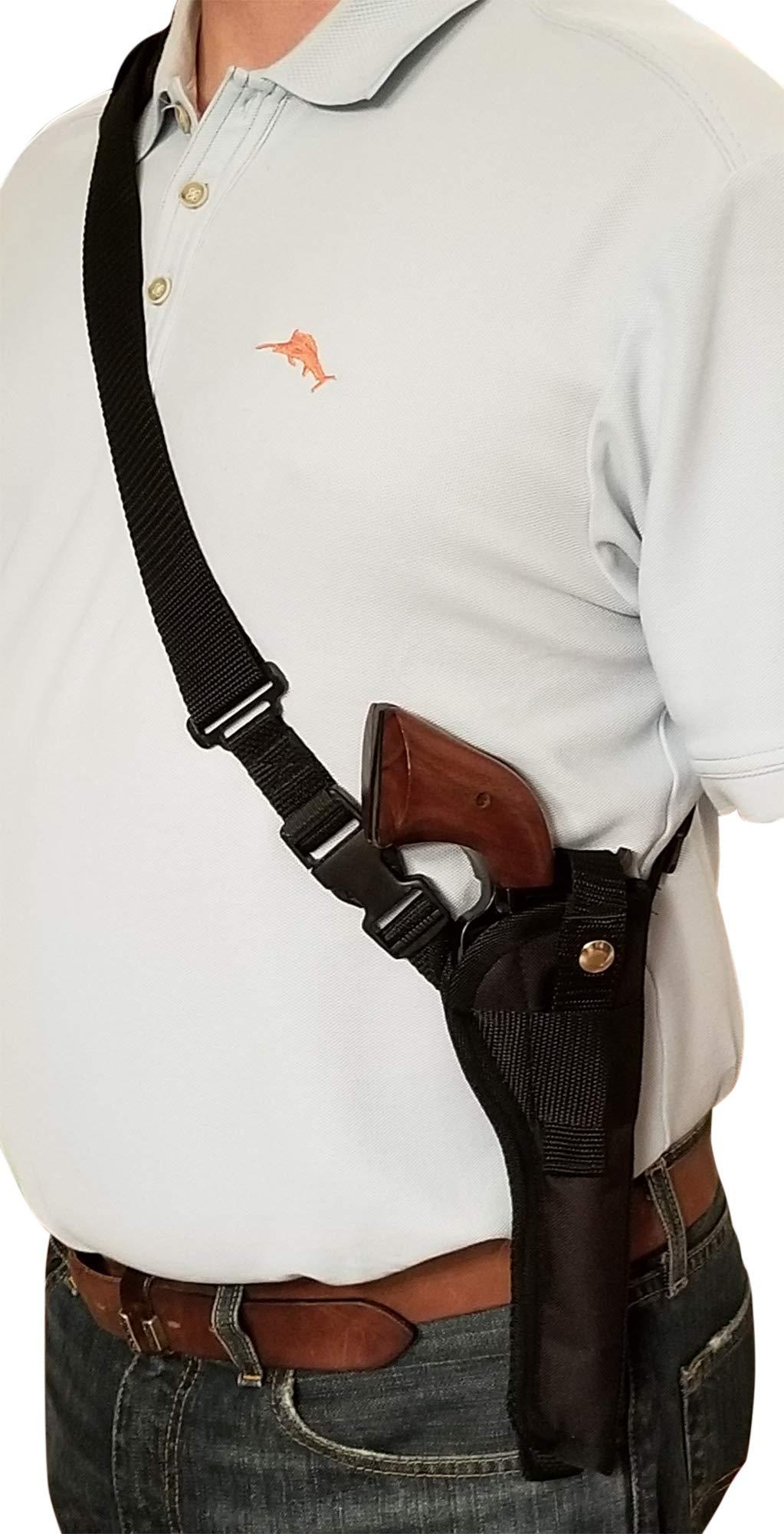 Silverhorse Holsters Silverhorse Holsters Chest/Shoulder Gun Holster | Fits Ruger Single Six, Single Seven, Single Nine, Single Ten in 4.62" - 9.5" Barrel Lengths (7.5" Barrel Left Hand, Black)
