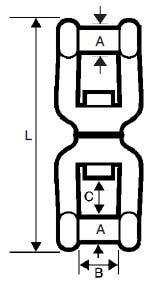 MarineNow MarineNow Jaw - Jaw Swivel Anchor Connector 316 Stainless Steel [19mm (3/4\") 02-Pack]