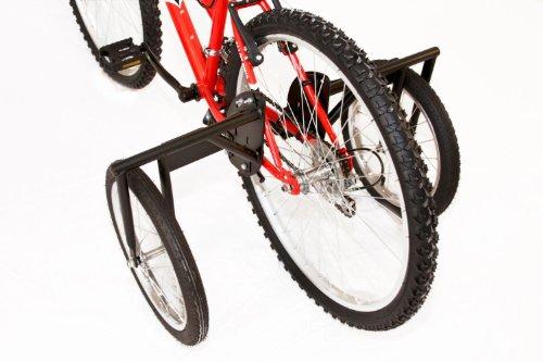 Titan Bike USA Heavy-Duty Stabilizer Wheels for Adult Bicycles, The Original Training Aid for Full Size Bikes with a 24" to 27" Inch Wheel, Supports Over 250 LBS, Patented Design, Black, 16-Inch (1000)