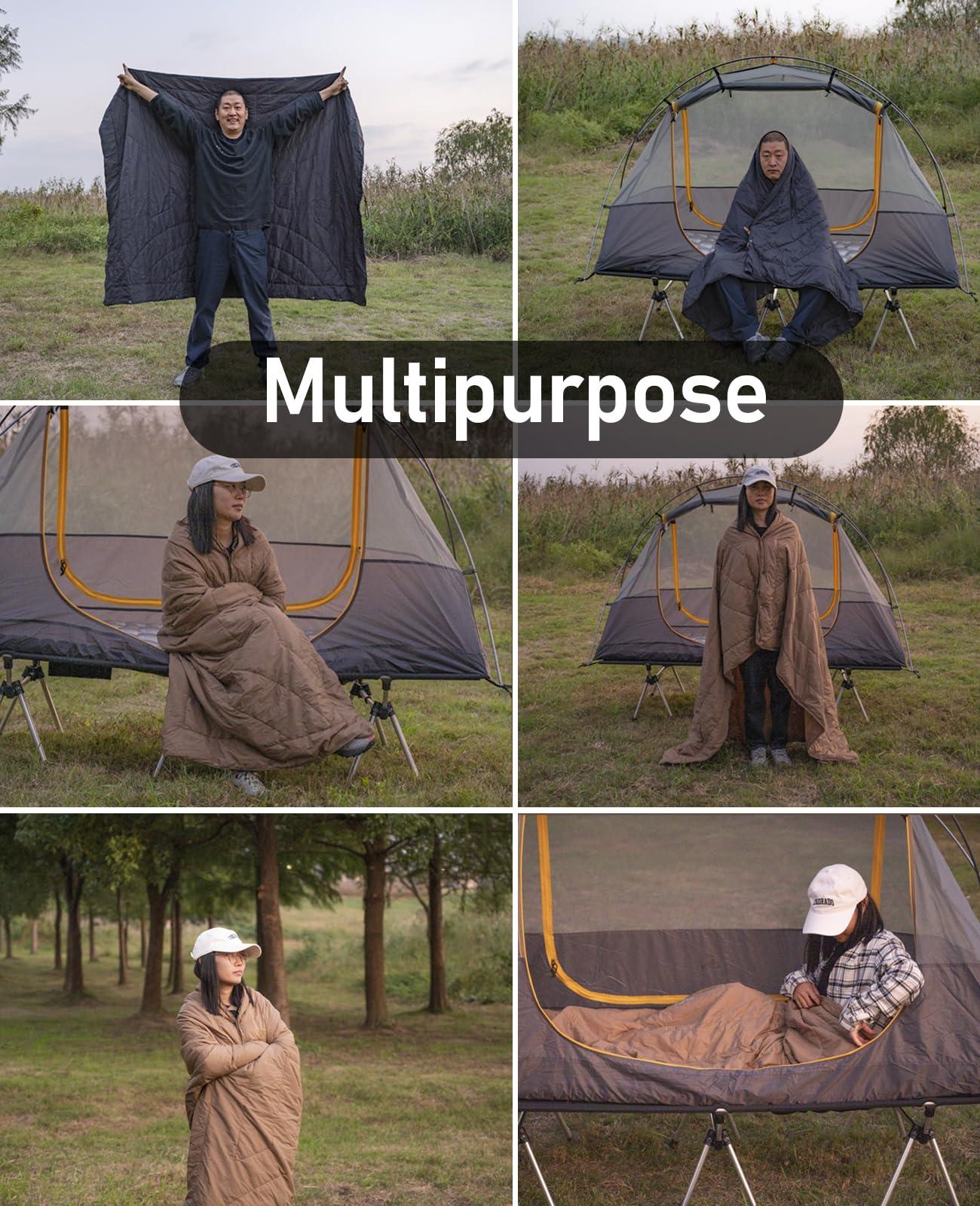 iClimb iClimb 3M Thinsulate Insulation Warm Camping Blanket Ultralight Compact (Khaki)
