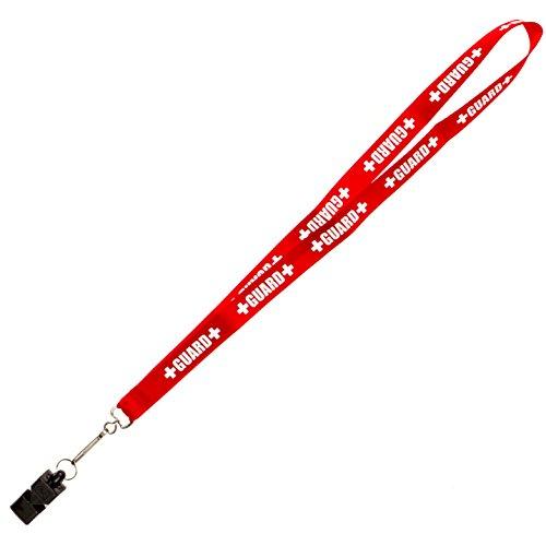 BLARIX BLARIX Lifeguard Whistle and Lanyard with Print (Black and Red)