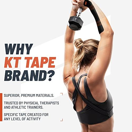 KT Tape KT Tape, Pro Synthetic Kinesiology Athletic Tape, 20 Count, 10 Precut Strips, Stealth Beige