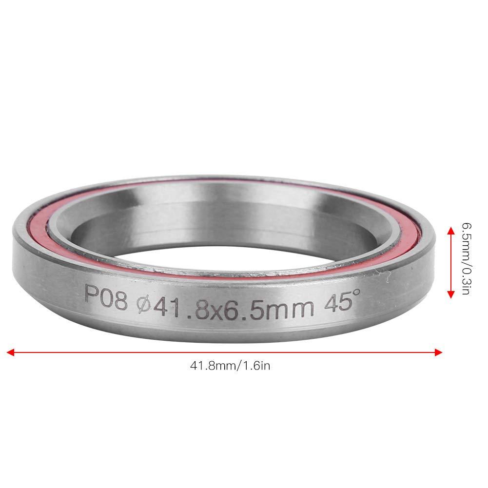Pilipane Pilipane Heavy Duty Steel Mountain Bikes Bike Double Sealed Bearing Headset Bushings Repair Parts Accessory, 2PCS 41 8MM Bikes Bearing, 2PCS 41 8MM Bikes Bearing, Heavy Duty Steel MounBicycle Bearin