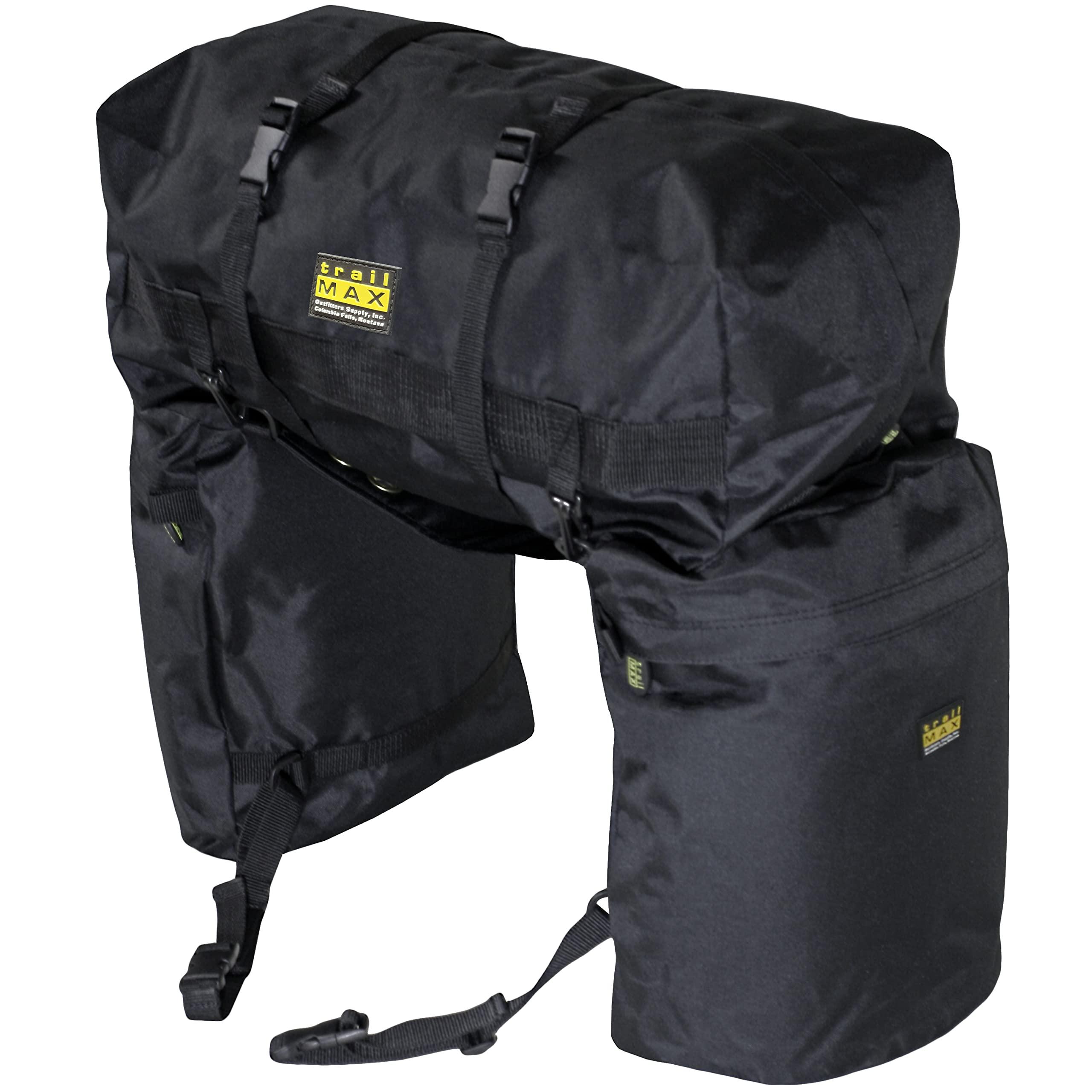 TrailMax TrailMax Large Saddle Bag Bundle; Pommel Pocket, Large Horn Bags, and Large Saddle Bags w/Detachable Cantle Package; Bundle of Large Horse Saddle Bags; Pommel, Horn, and Saddle Bag Set;