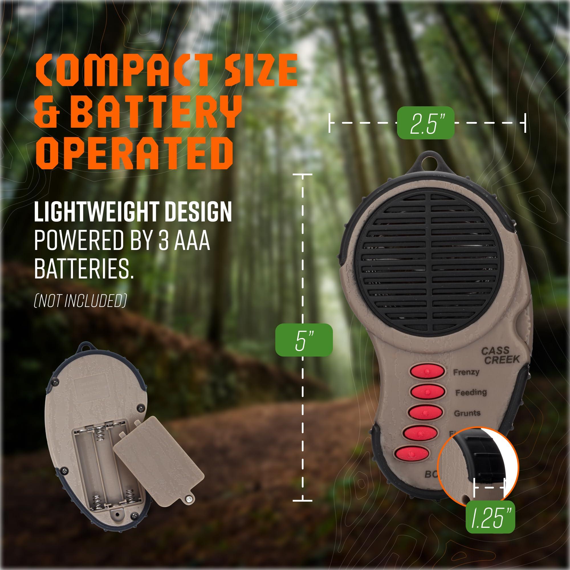 Cass Creek Cass Creek Ergo Boar Call Handheld Electronic Game Call, CC034, Compact Design, 5 Calls In 1, Expert Calls for Everyone