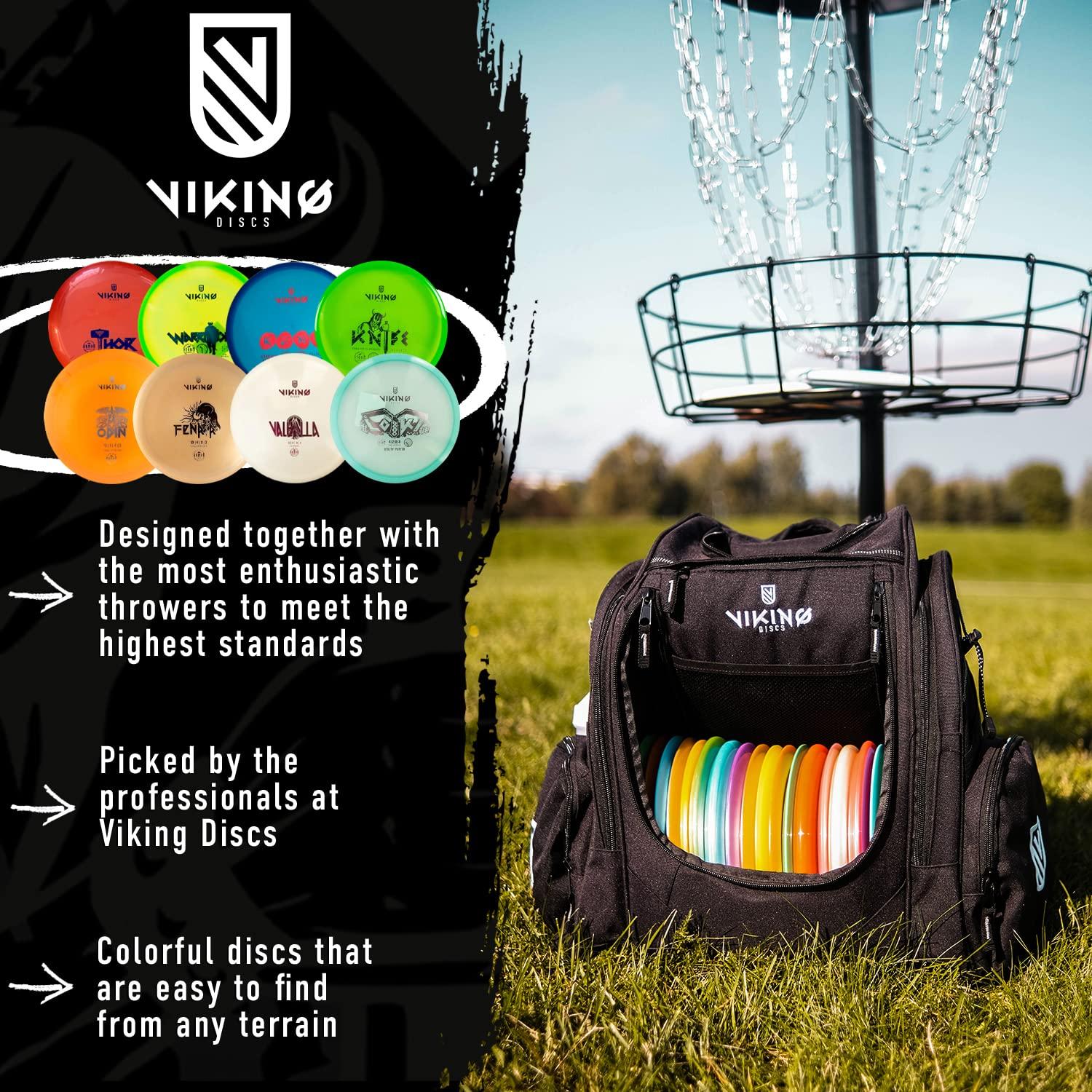 Viking Discs Viking Discs Competition Disc Golf Set - 8 Disc Golf Discs for Any Distance, PDGA Approved - Putter, Mid-Range, Fairway Driver, Distance Driver Set for Beginners and Professionals