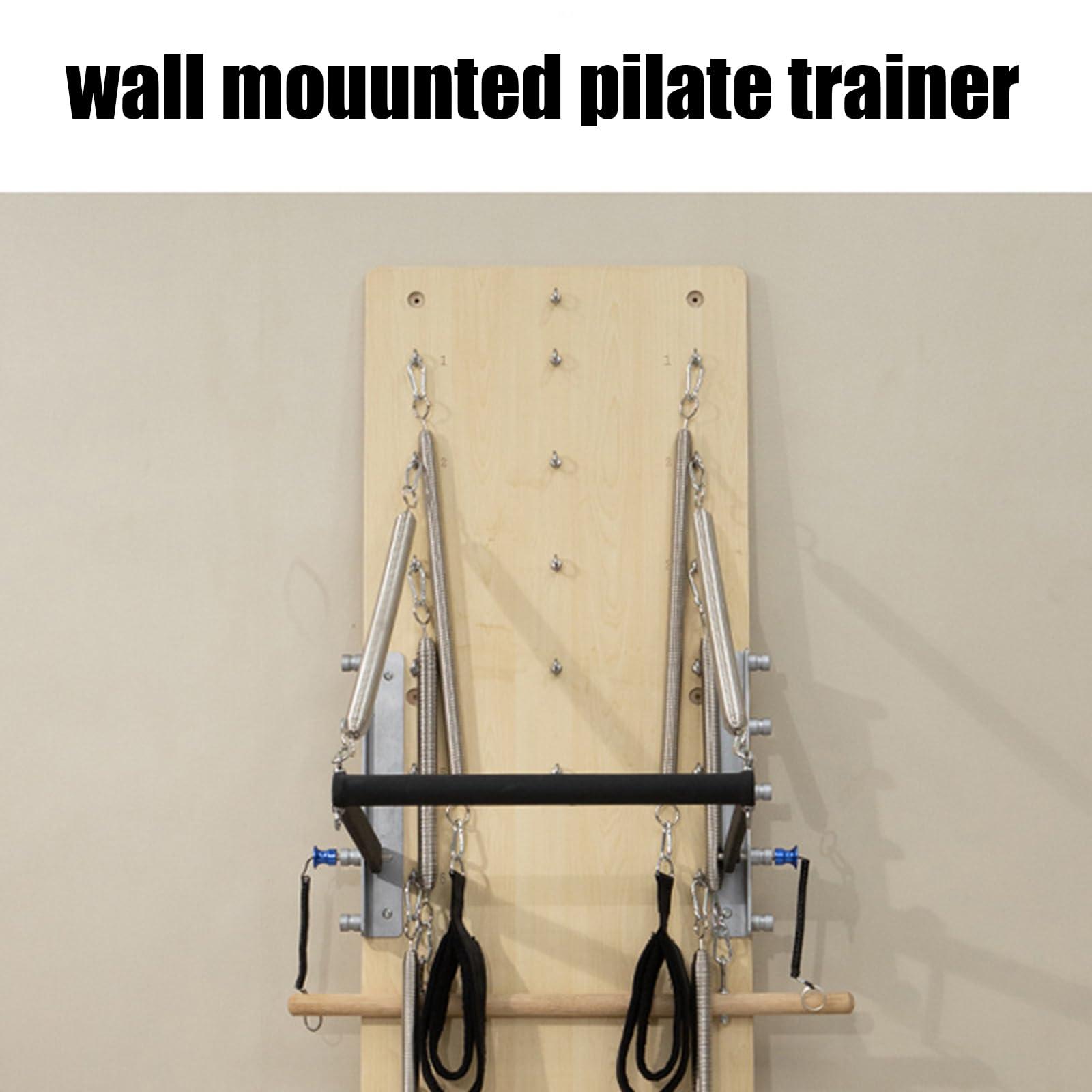 SwAcch SwAcch Wall Mounted Pilates Spring Board Reformer Exercise Equipment, Yoga Wall, Resistance Exercise System for The Home Studio and More