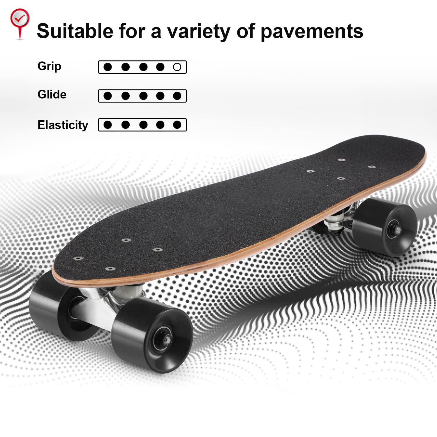 KO-ON KO-ON Skateboard Complete Skateboards 22 Inch Mini Cruiser Skateboards for Beginners Kids Boys and Girls (Robert T-Rex)