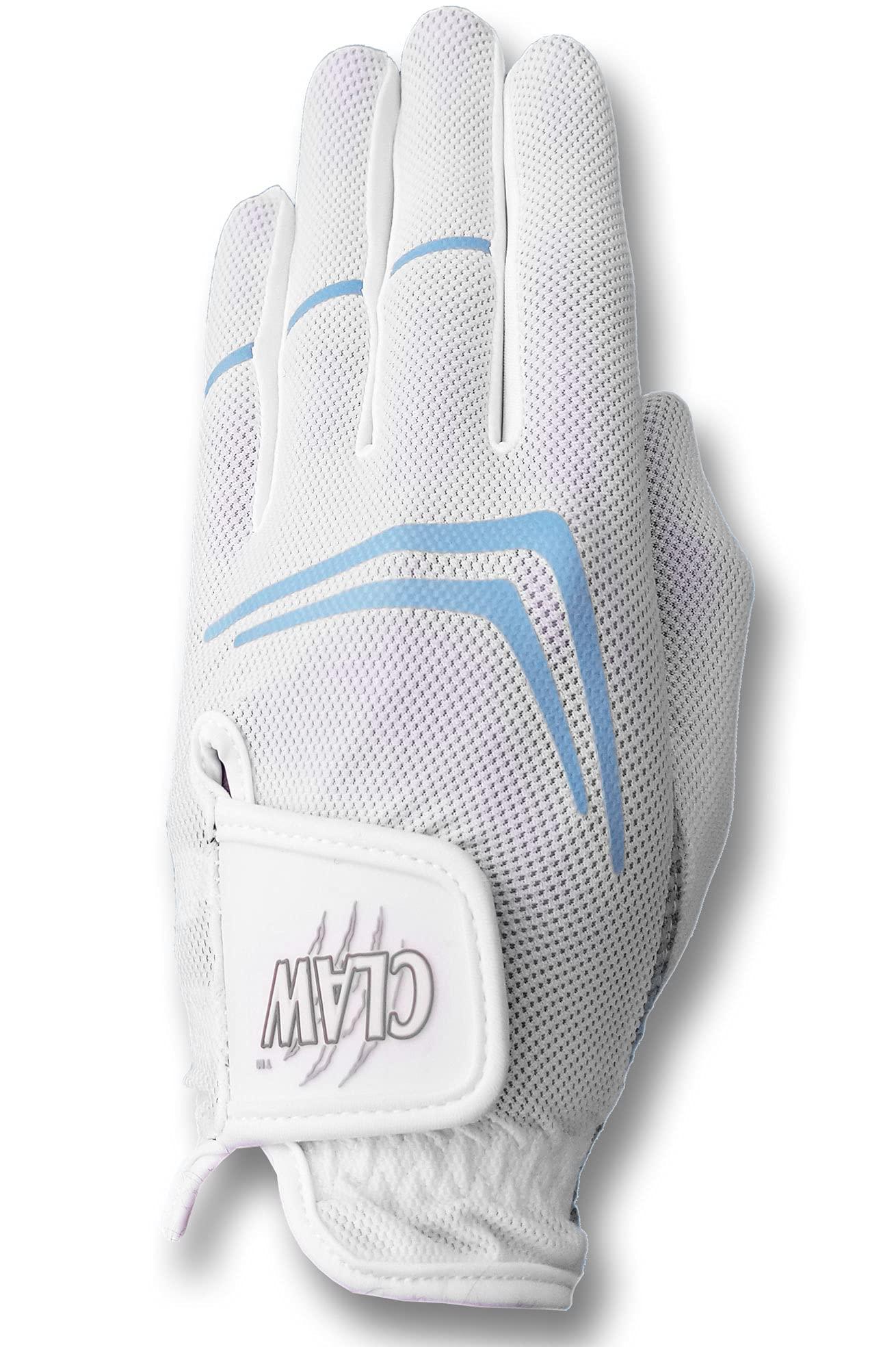 CaddyDaddy CaddyDaddy Claw Golf Gloves for Women | Flex-Mesh Design for Cool Ventilation | Lasts 3-5 Times Longer Than Leather | Silicone-Web Coating for Maximum Grip | Machine-Washable | White | RH-Large