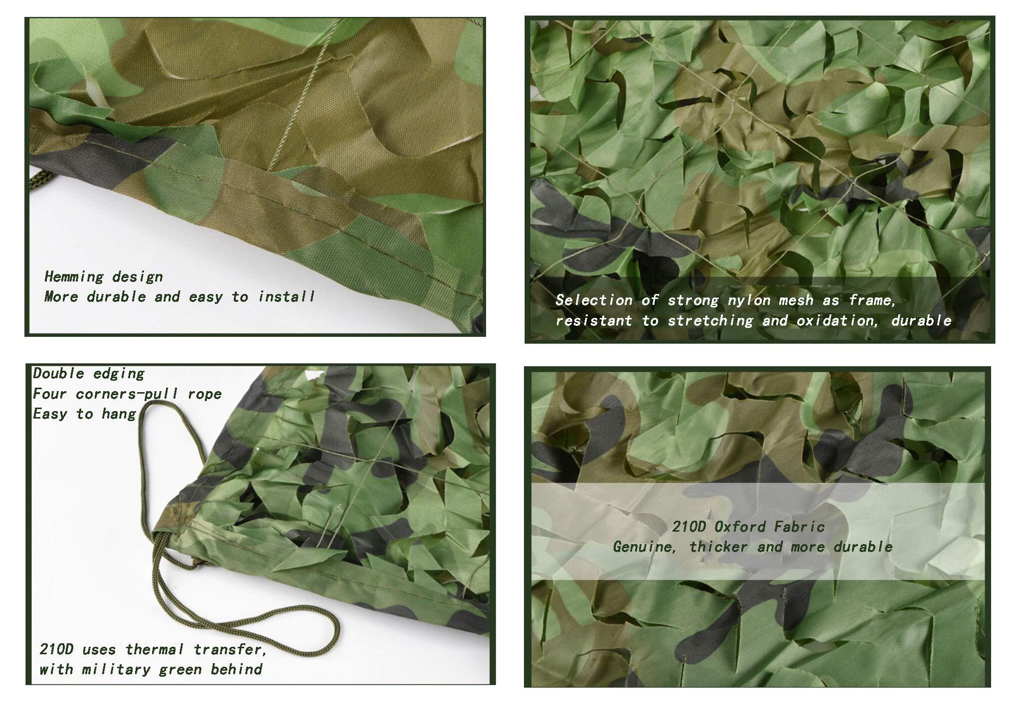 bandezid Camouflage Netting Army Camo Net for Hunting Military Theme Shooting Decoration Sunshade Camping and Building Shelters for Sunshade Camping Building Shelters Decoration-Camouflage net 3x10m(10x33ft)