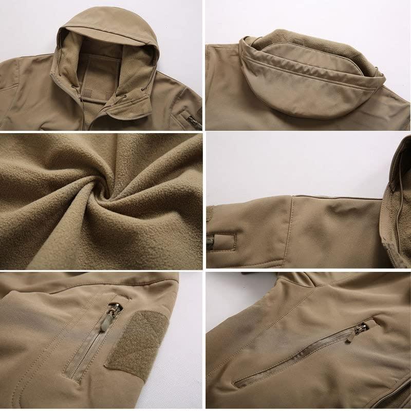 YABOO Tactical Hoody Softshell Jacket Outdoor Sports Camouflage Coat Combat Clothing BDU Airsoft Hunting Shooting Battle Dress