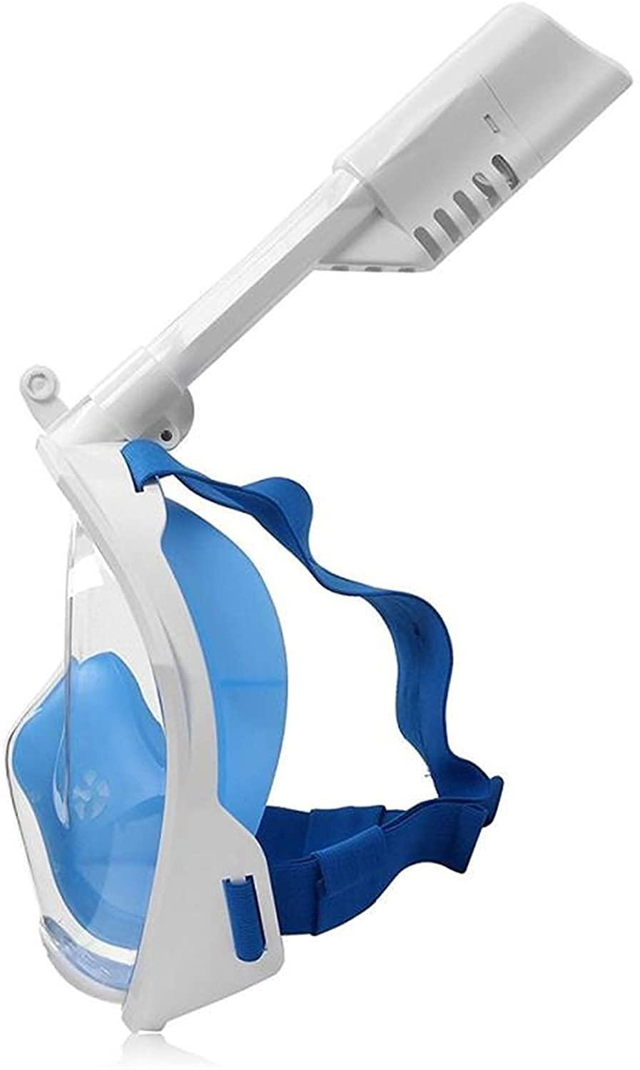 GeRRiT Full Face Snorkel Mask Full Face 180 Seaview Snorkel Mask Anti-Fog Snorkeling Mask Anti Leak Snorkel Underwater Swimming Equipment for Adults and Kids