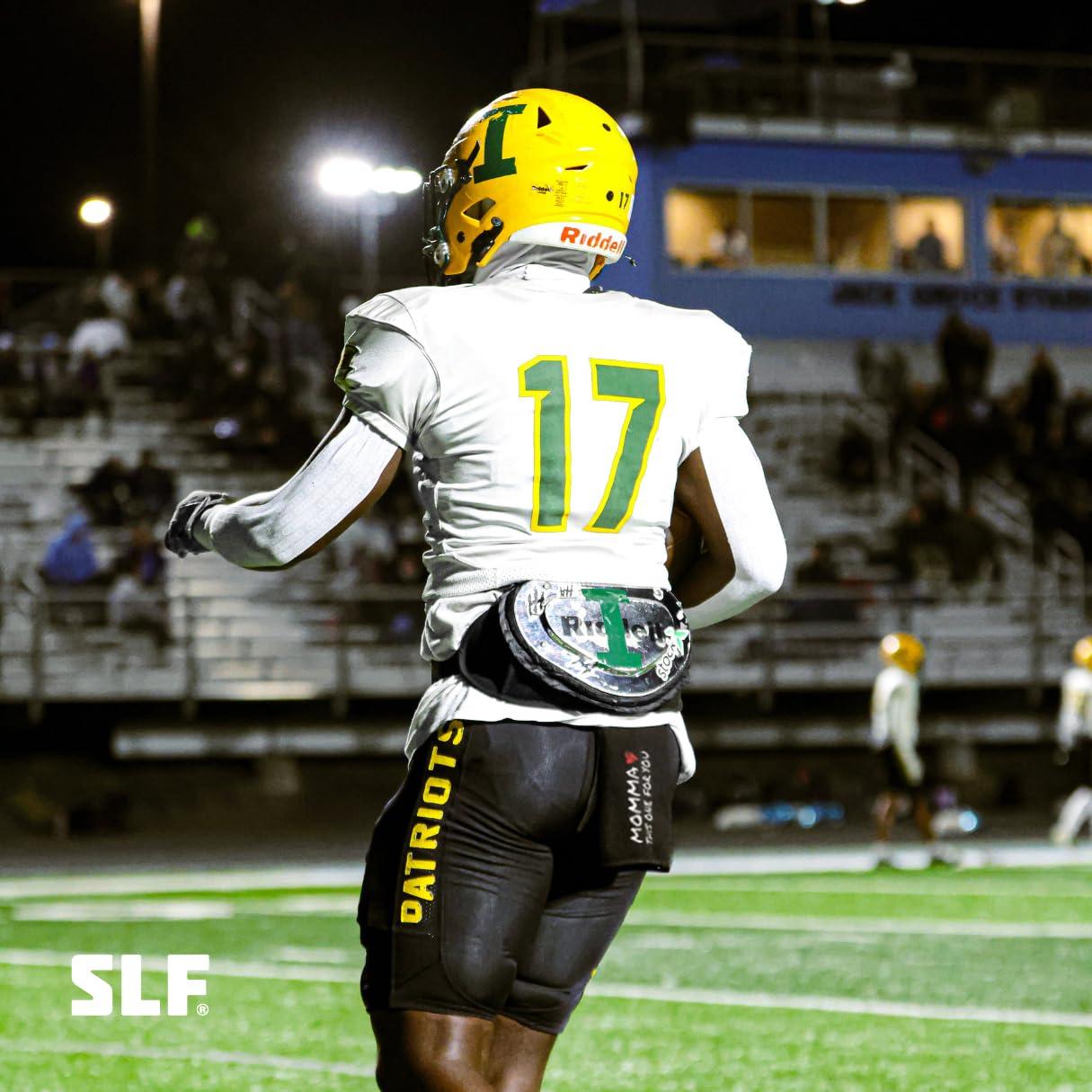 SLEEFS SLEEFS Football Towel - Cotton Quarterback QB Towel for The Football Field - Bi-Fold Hook & Loop Closure - Men/Youth/Boys/Adults - Momma Black