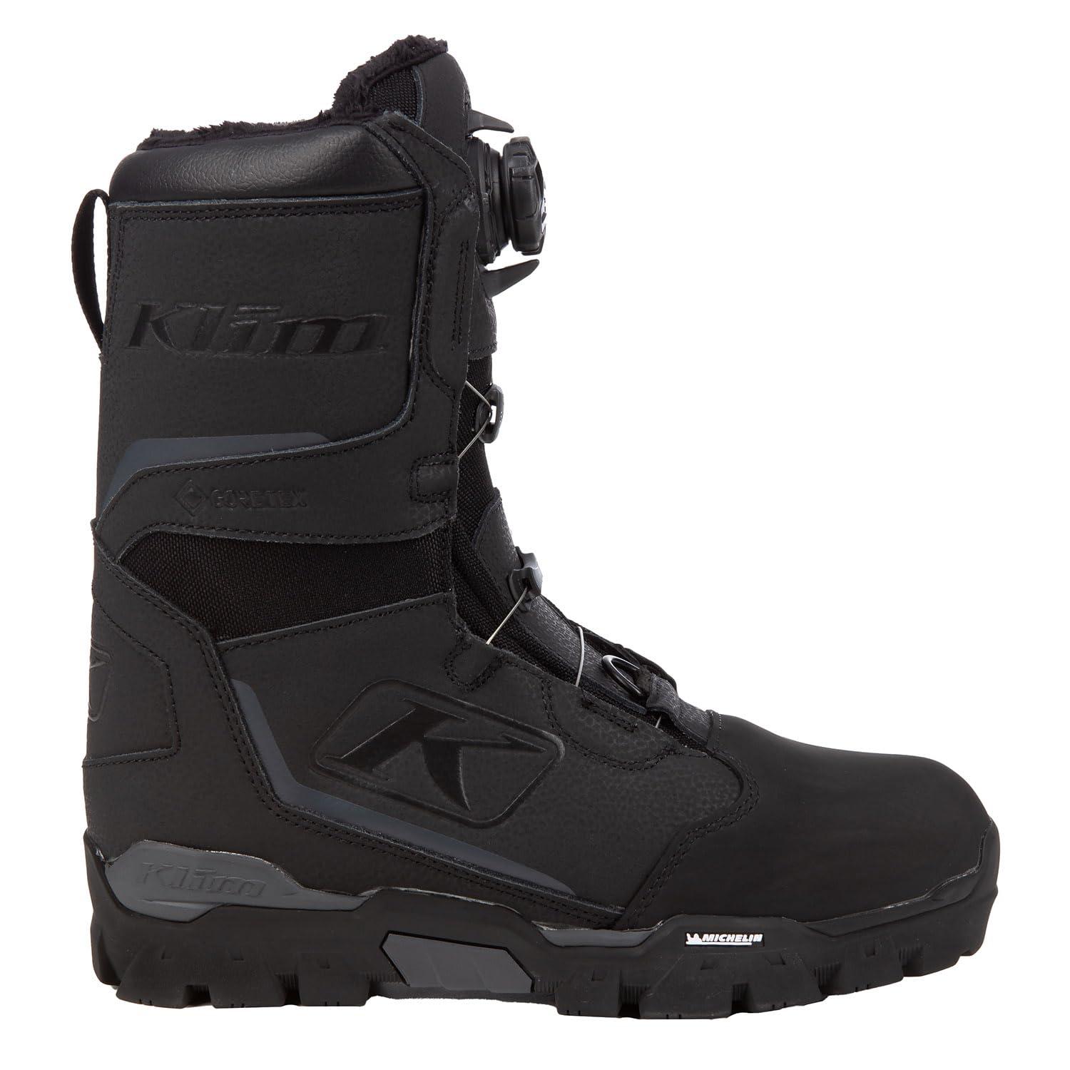 KLIM KLIM Women's Aurora GTX BOA Winter Snowmobile Boots Size 9 - Black - Asphalt