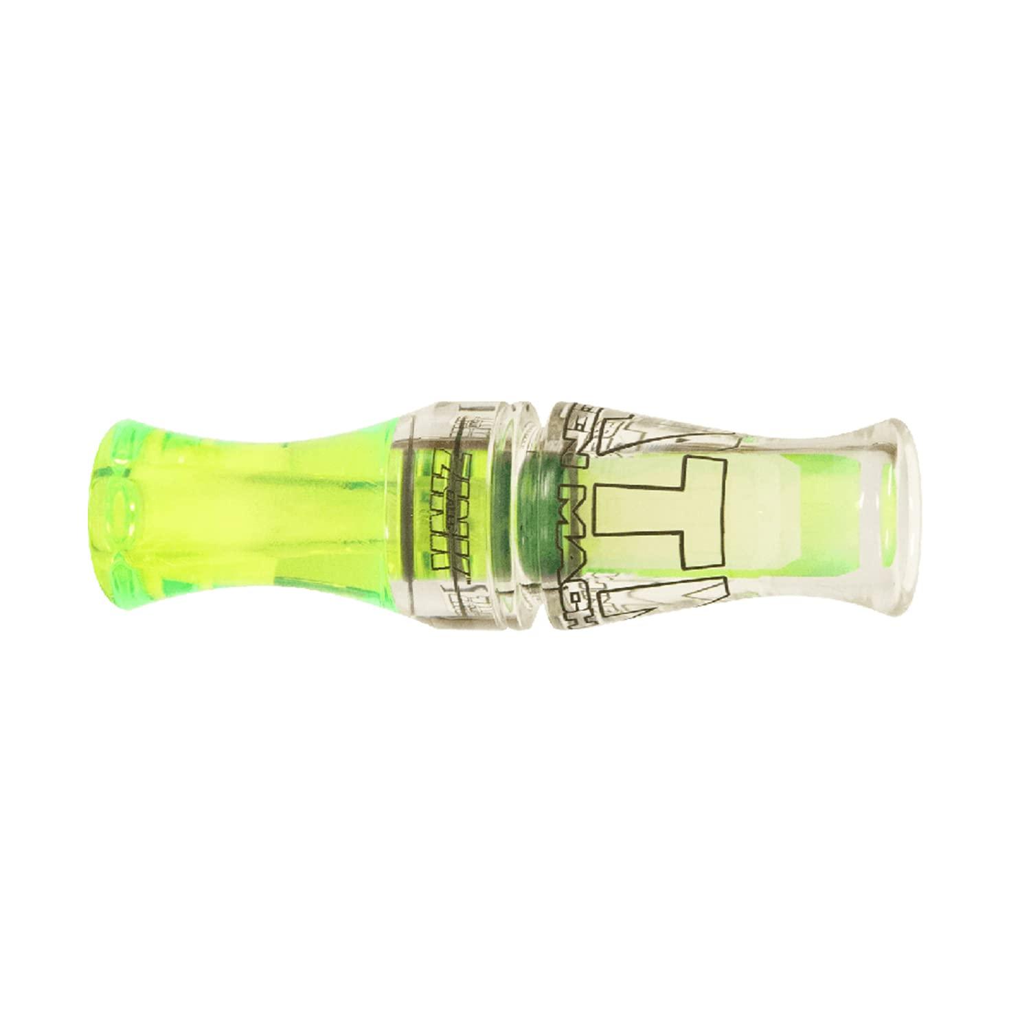 Zink Zink ATM Green Machine Polycarbonate Double Reed Durable Hunting Waterfowl Duck Game Call - Huge Range of Tones with Great Bottom-End Sound, Lemon Drop