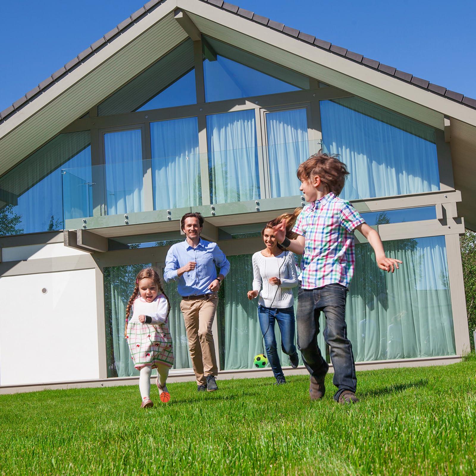 PATIKIL PATIKIL 1.9 Inch Sports Wrist Ball, Soccer Rubber Rebound Wristband Wrist Return Ball Sport on a String for Exercise Play, Mixed Colors