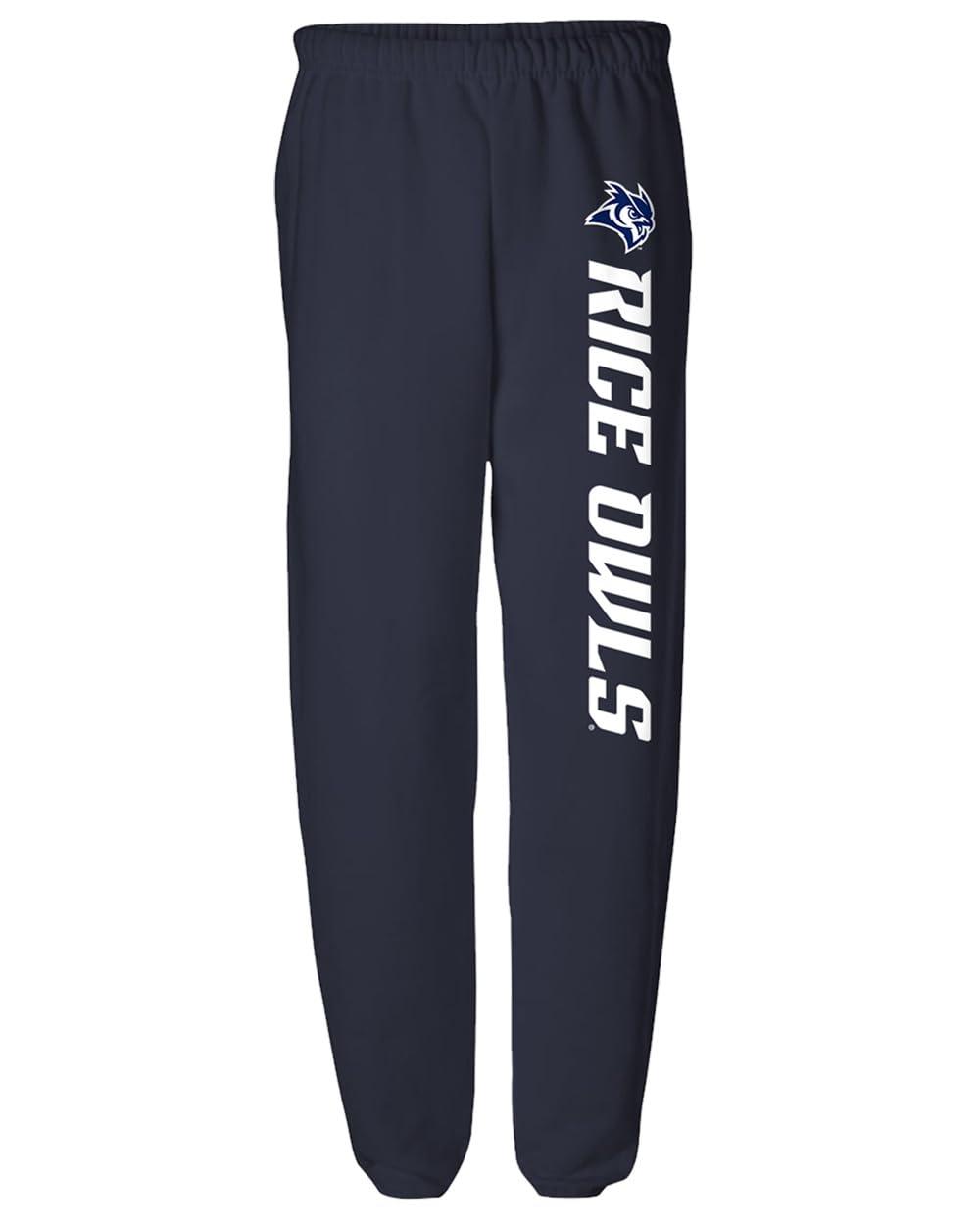 Campus Lab Rice University Officially Licensed Apparel - Team Color Jogger Sweatpants, Navy, Small