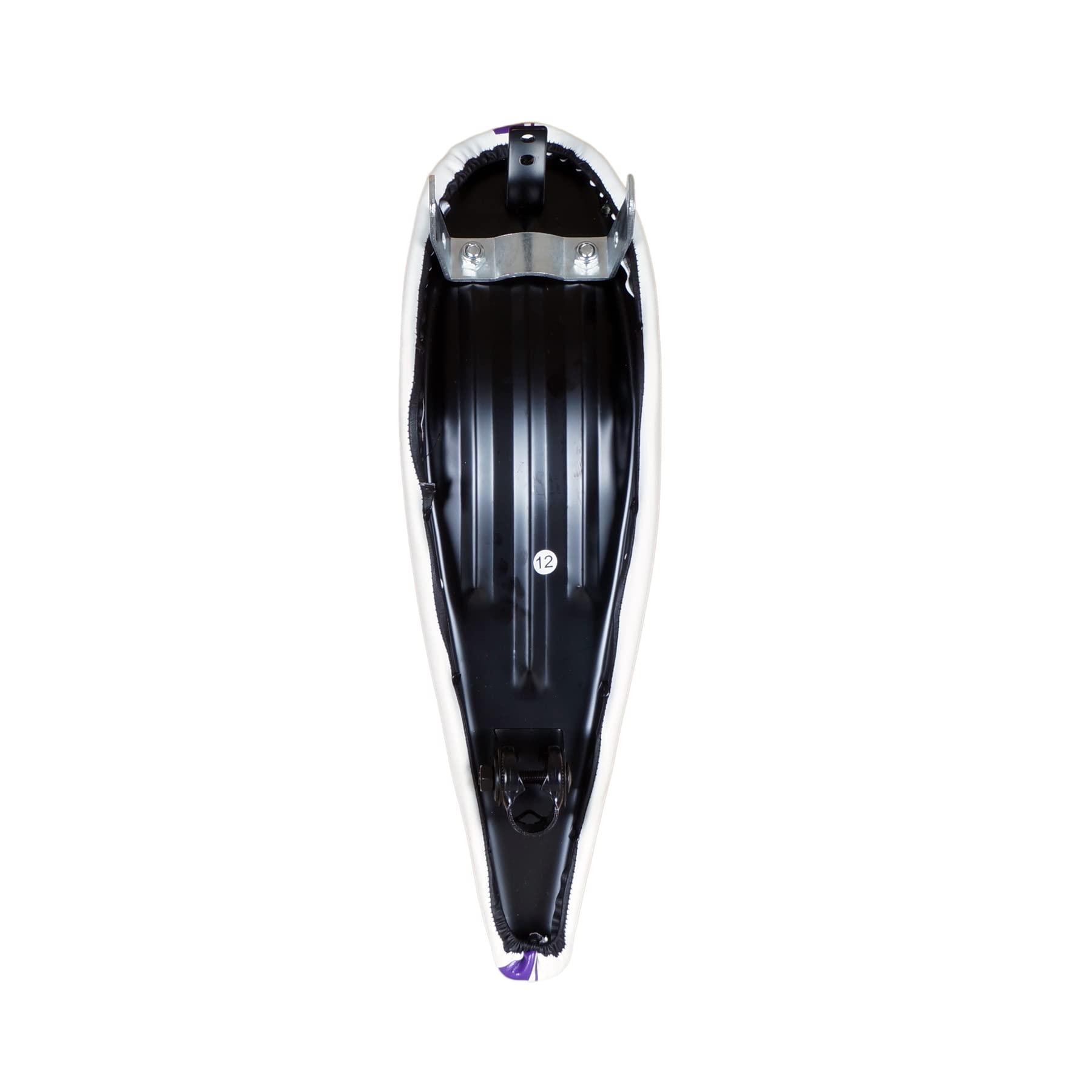 Tracer Tracer SD-AF-3022 Banana Seat/Saddle for Lowrider Cruiser Bike (White/Purple)
