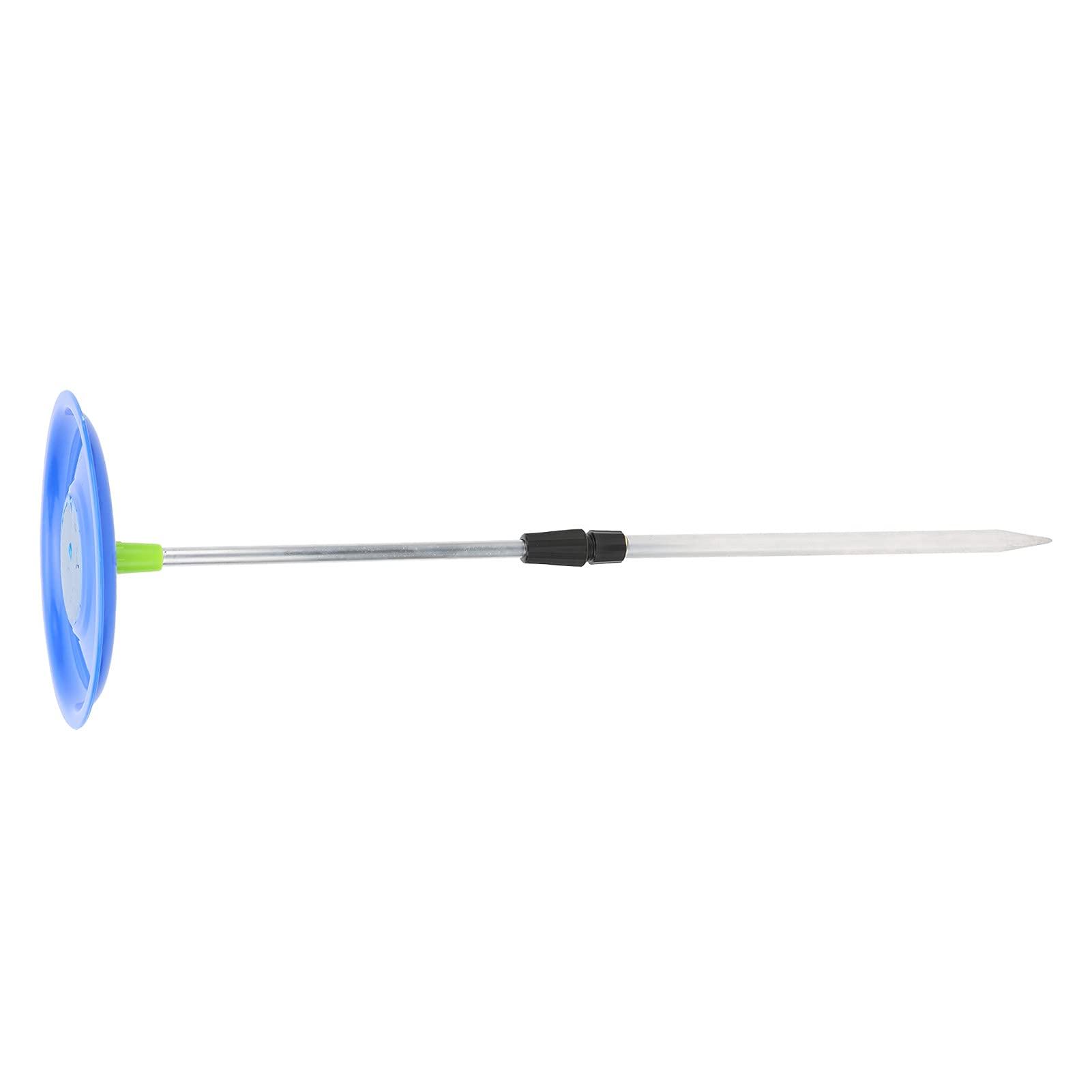 Yuecoom Bait Tray Plastic Aluminum Alloy Magnetb Bait Tray Strong Durable Magnetic Fishing Accessories with Ground Plug for Outdoor Fishing Blue and Green(Blue)