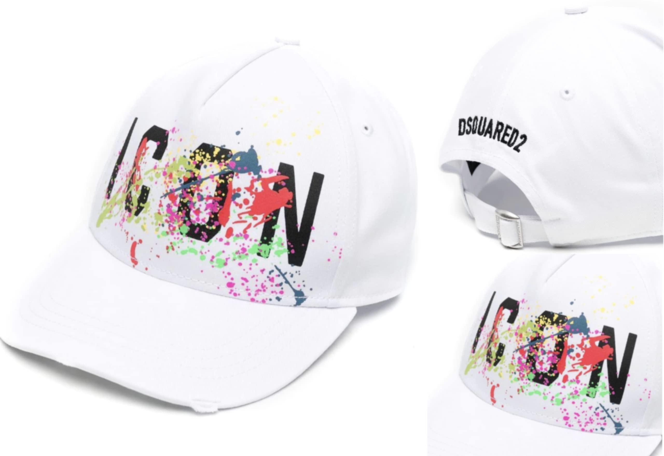 DSQUARED2 DSQUARED2 Men Icon Baseball Cap White