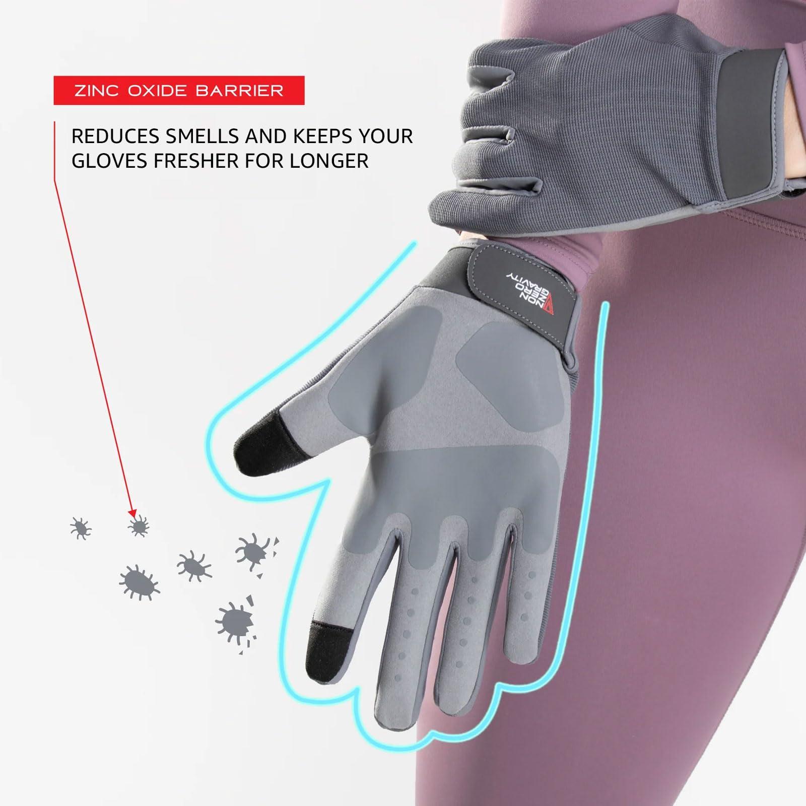 Nonzero Gravity Nonzero Gravity Unisex Calisthenic Anti-Slip Tech-Touch Fitness Gloves - Durable Breathable Active Workout Gloves with Smell-Proof Technology & Reflective Strip, Medium