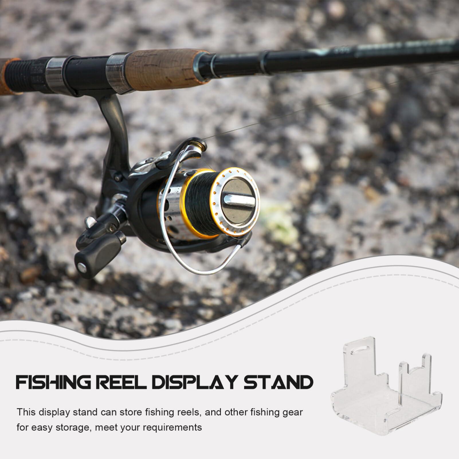 Angoily Angoily Fishing Gear Display Stand Reel Stand Fishing Gear Holder Fishing Reel Display Rack Reel Display Holder Fishing Reel Accessory Fishing Accessory Fishing Gear Stand
