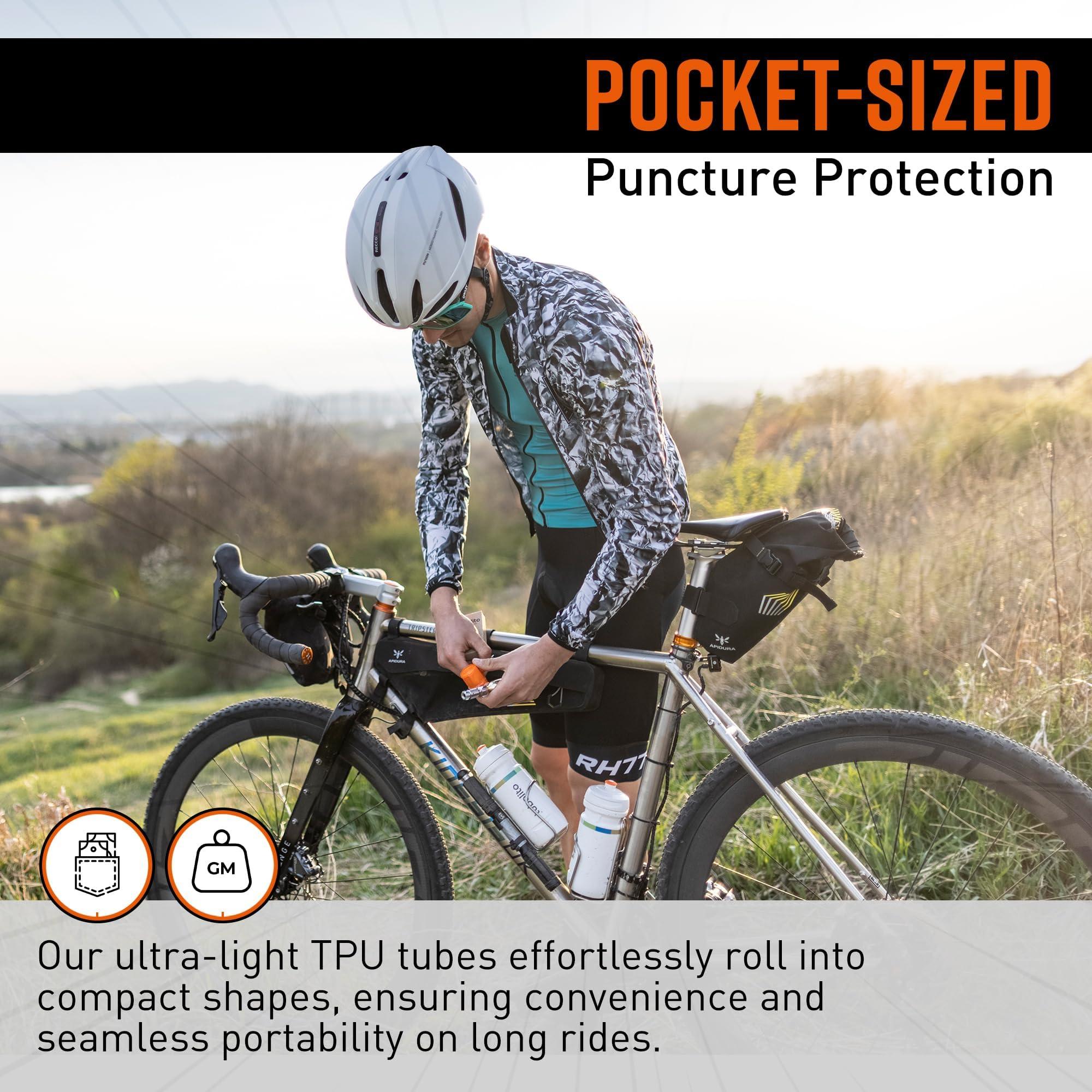 Tubolito Tubolito S-Tubo CX/Gravel-All TPU Inner Tube 700C x 30-47mm, 32-50mm, 60mm Presta Valve | Lightest Bike Tubes Worldwide | Specifically Designed (700c x 32-50mm, 60 mm Black Presta)